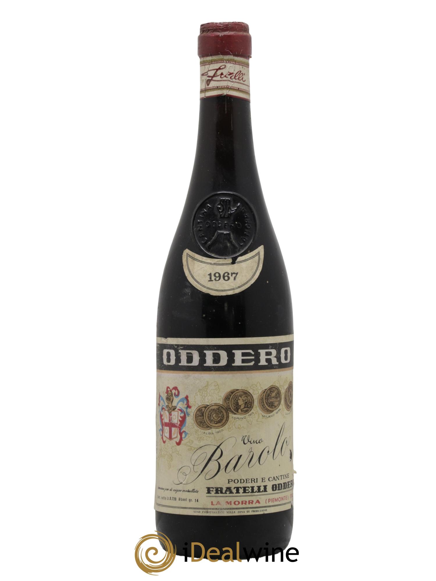 Barolo DOCG Oddero 1967 - Lot de 1 bouteille - 0