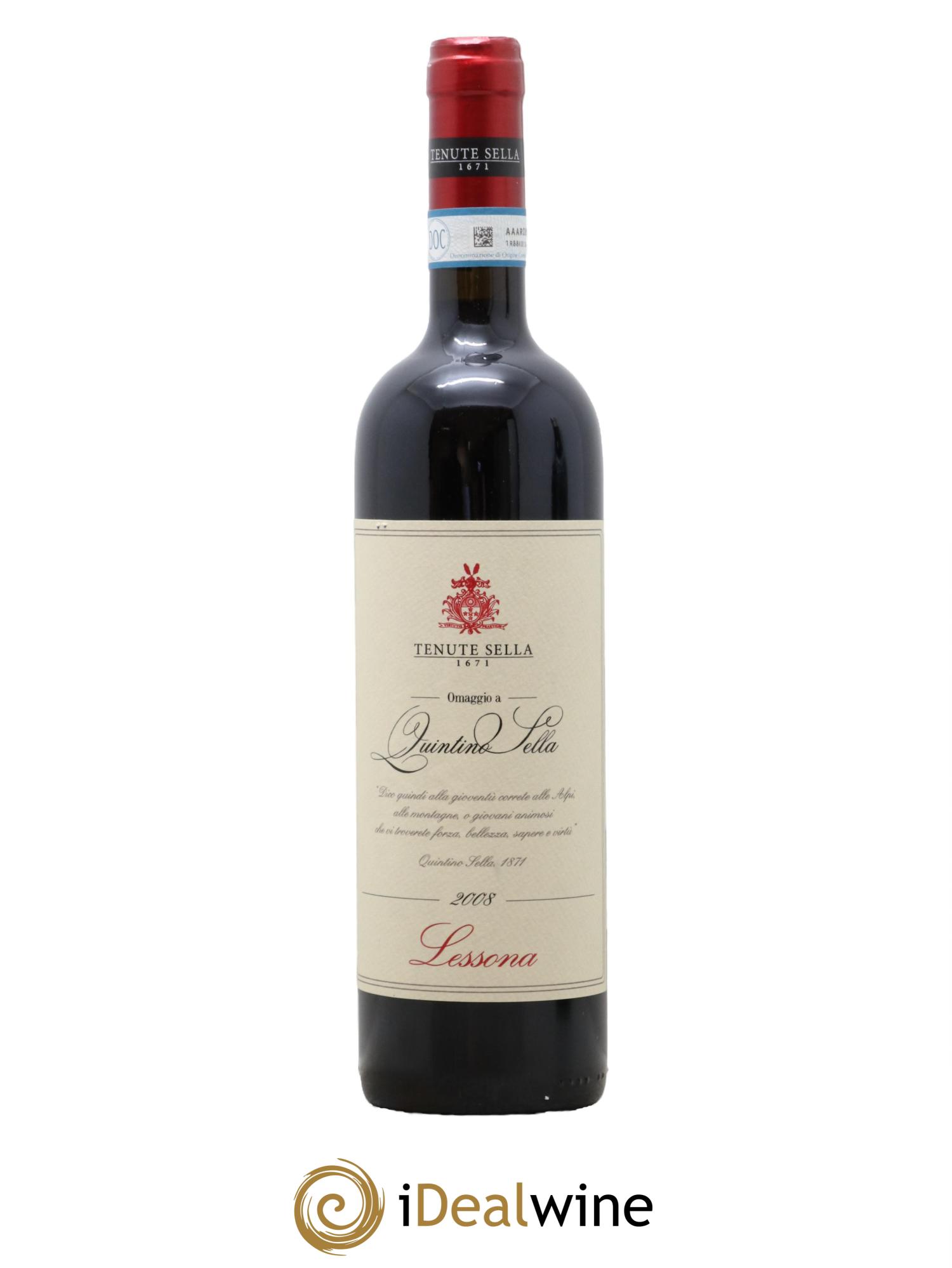 Italie Lessona Omaggio a Quintino Sella Tenuta Sella 2008 - Lot of 1 bottle - 0