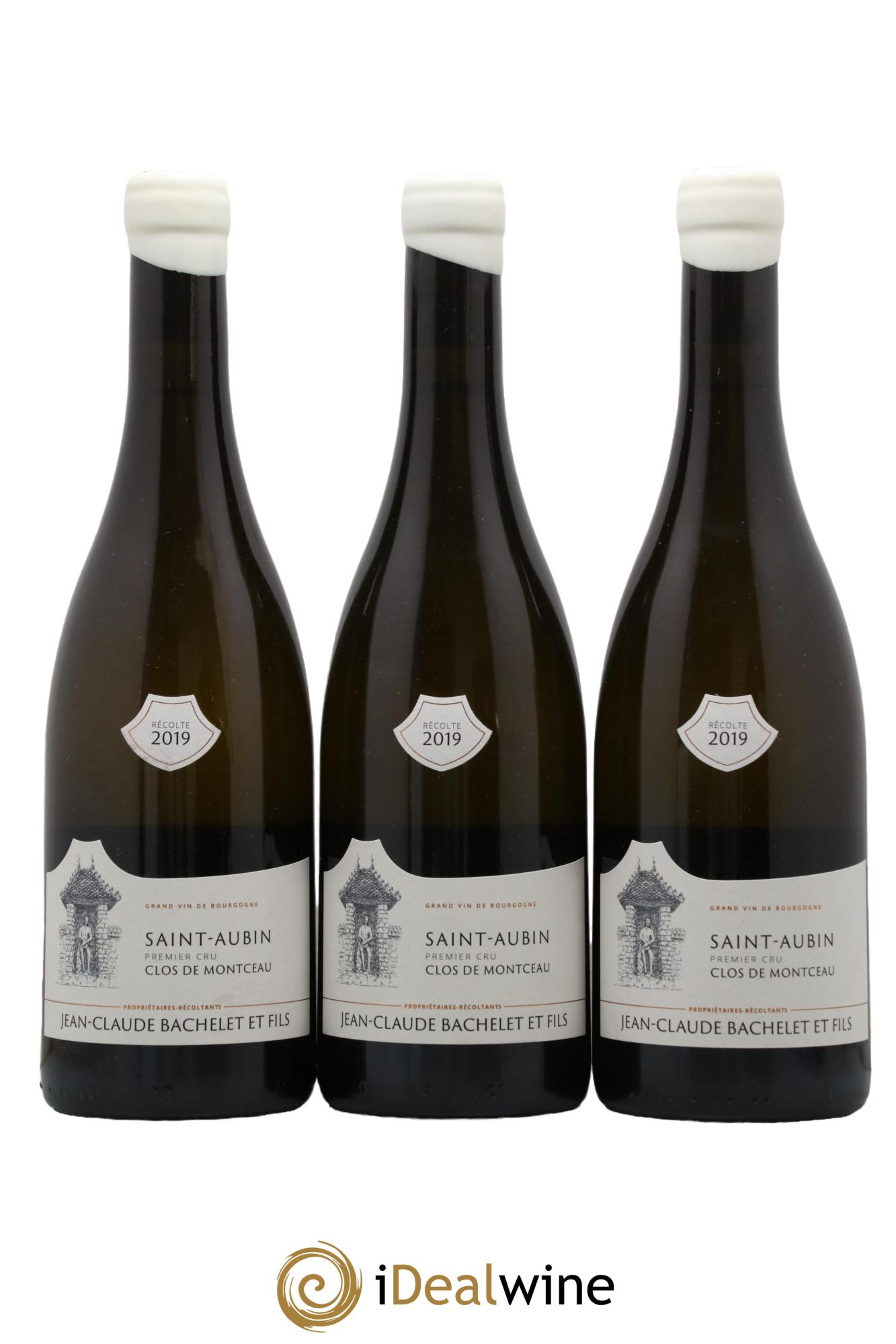 Saint-Aubin 1er Cru Clos de Montceau Domaine Jean-Claude Bachelet 2019 - Lotto di 3 bottiglie - 0