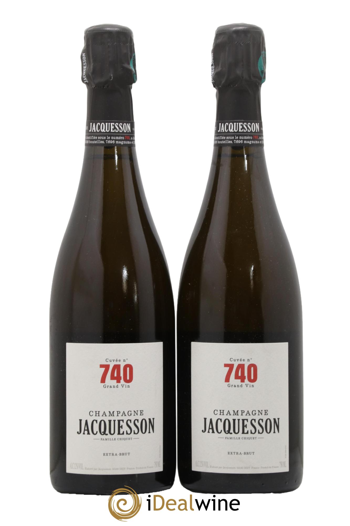 Cuvée 740 Extra Brut Jacquesson - Posten von 2 Flaschen - 0