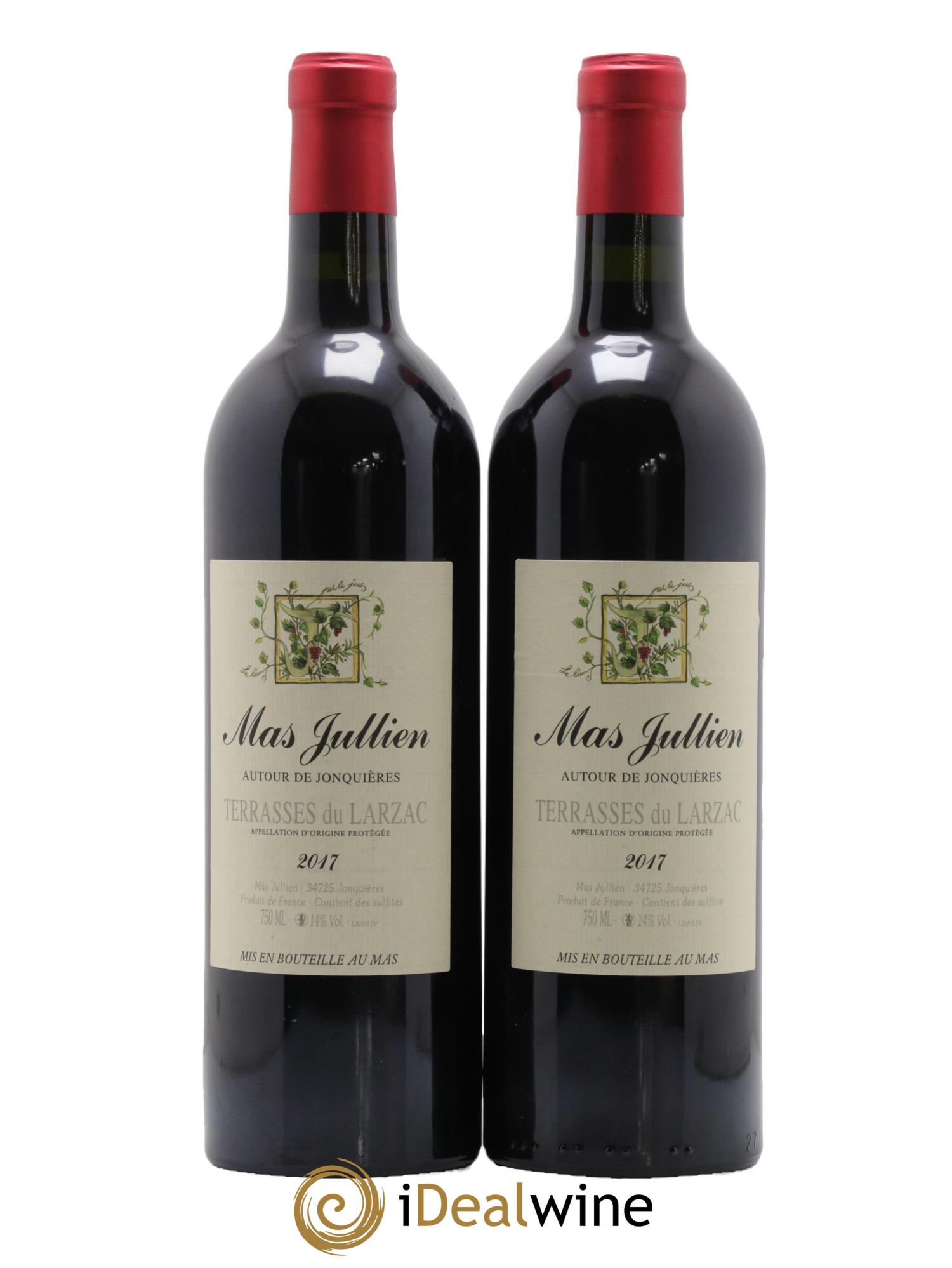 Coteaux du Languedoc - Terrasses du Larzac Mas Jullien  Autour de Jonquières Olivier Jullien 2017 - Lot de 2 bouteilles - 0