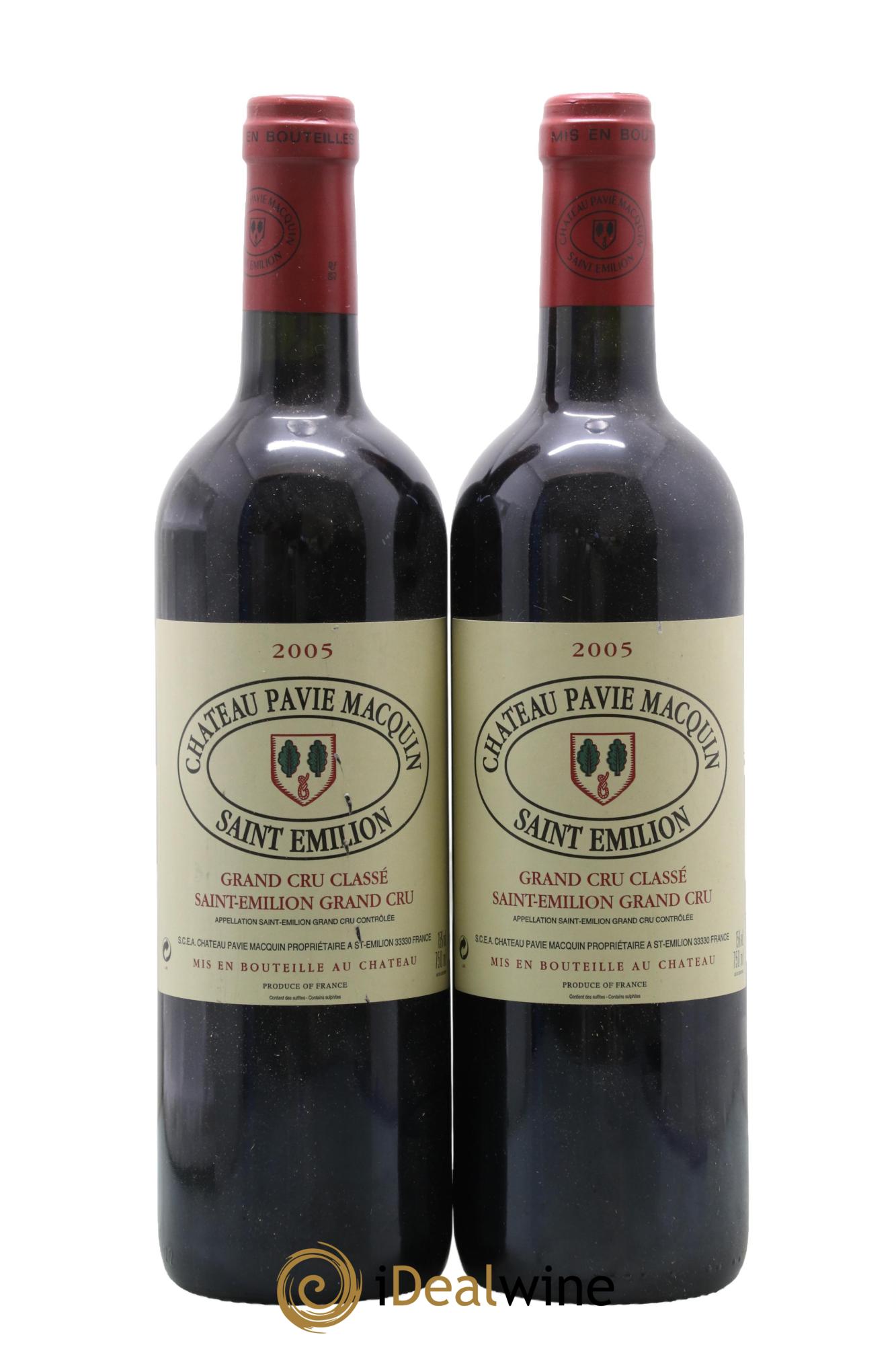 Château Pavie Macquin 1er Grand Cru Classé B 2005 - Lot of 2 bottles - 0