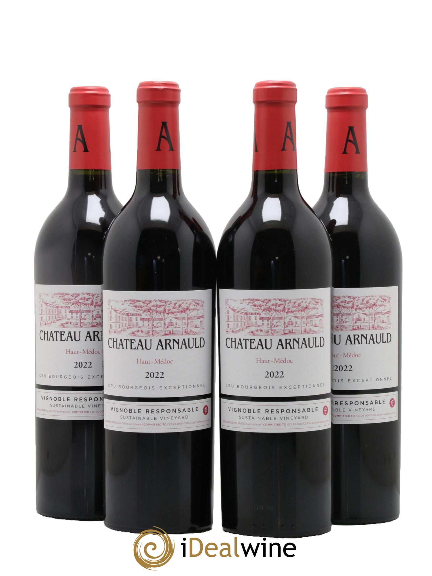 Château Arnauld Cru Bourgeois 2022 - Lot of 4 bottles - 0