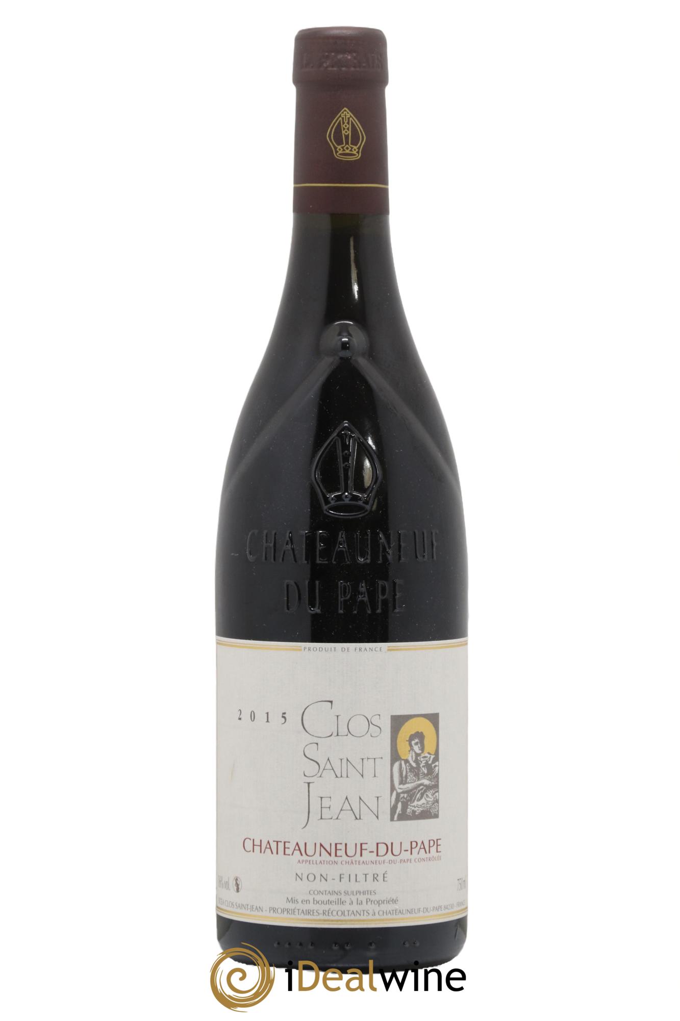 Châteauneuf-du-Pape Clos Saint-Jean Pascal et Vincent Maurel 2015 - Posten von 1 Flasche - 0