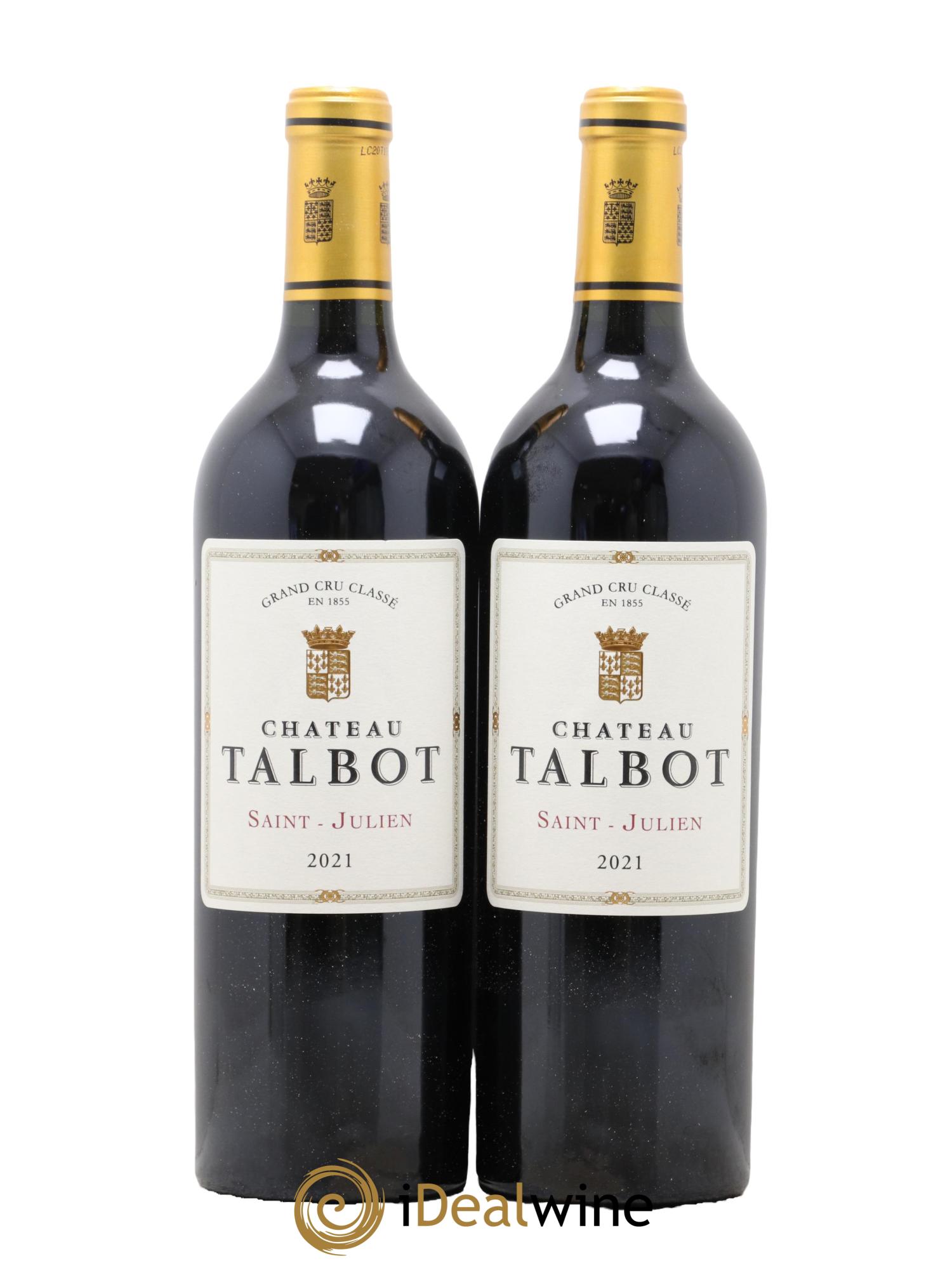 Château Talbot 4ème Grand Cru Classé 2021 - Posten von 2 Flaschen - 0