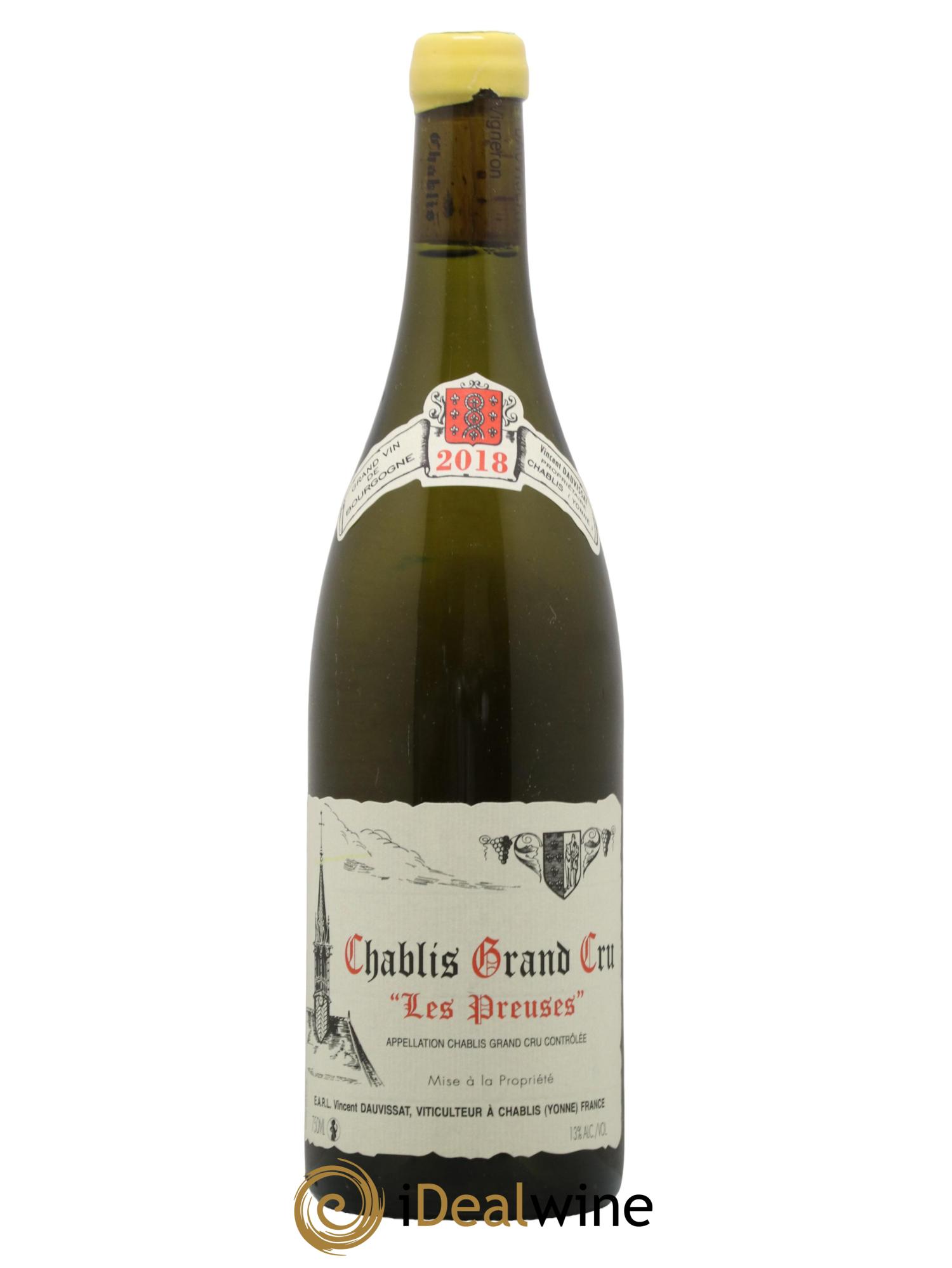 photo Chablis Grand Cru les Preuses Vincent Dauvissat