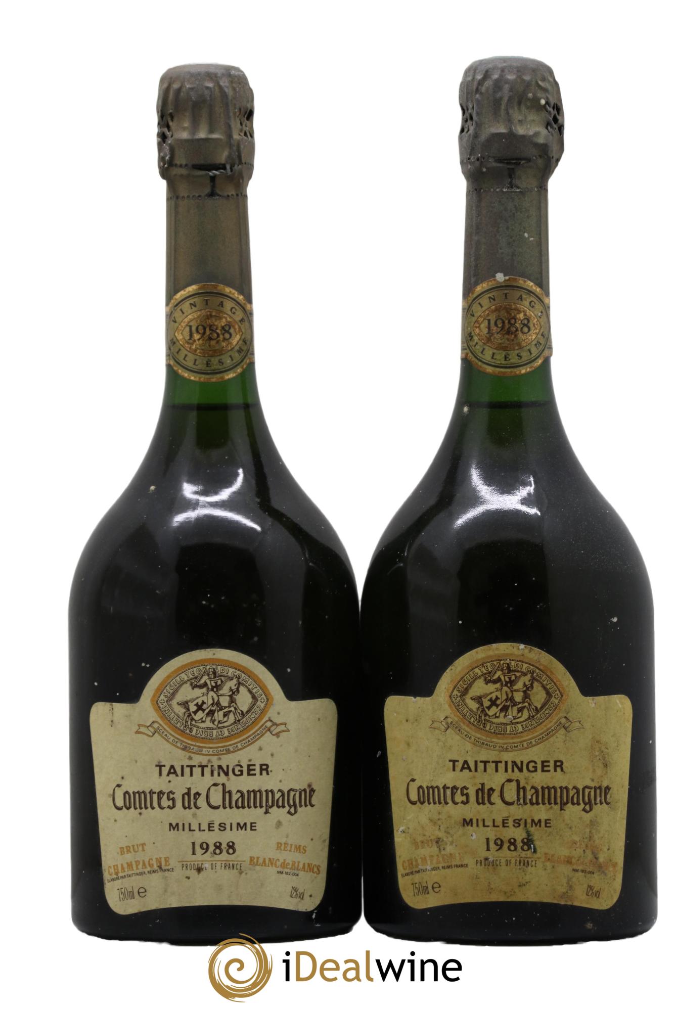 Comtes de Champagne Taittinger 1988 - Lot de 2 bouteilles - 0