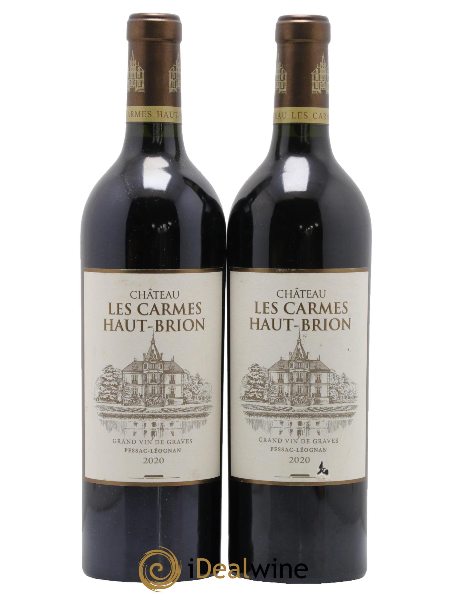 Château Les Carmes Haut-Brion 2020 - Lot of 2 bottles - 0