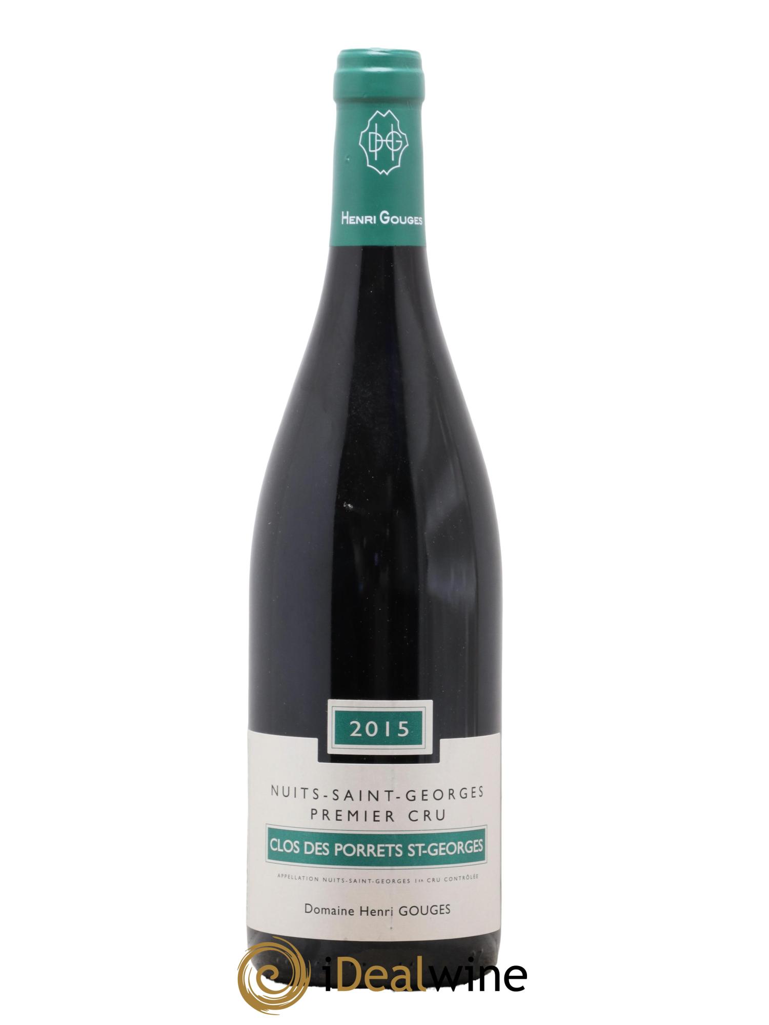 Nuits Saint-Georges 1er Cru Clos des Porrets St Georges Henri Gouges MS Nom du domaine absent 2015 - Lot de 1 bouteille - 0