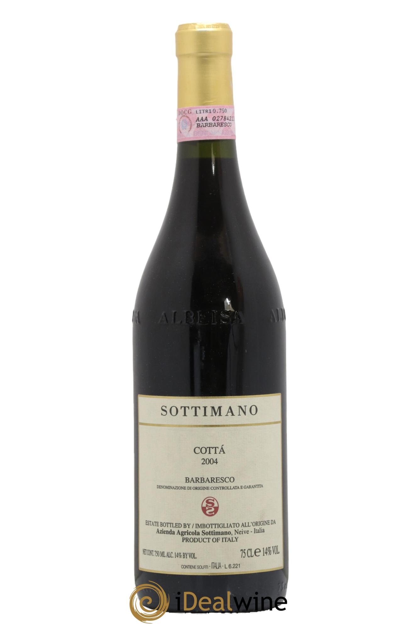 Barbaresco DOCG Cottà Sottimano 2004 - Posten von 1 Flasche - 0