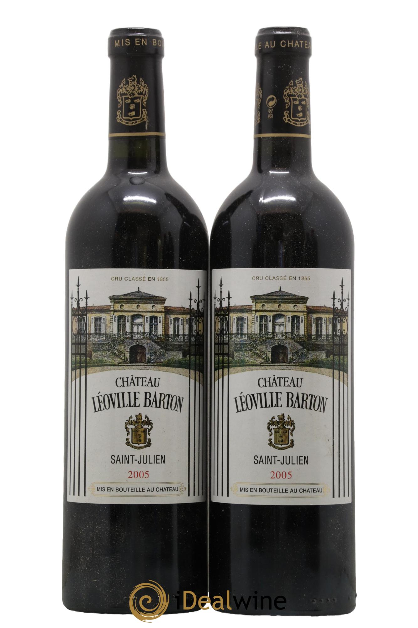 Château Léoville Barton 2ème Grand Cru Classé 2005 - Lot de 2 bouteilles - 0