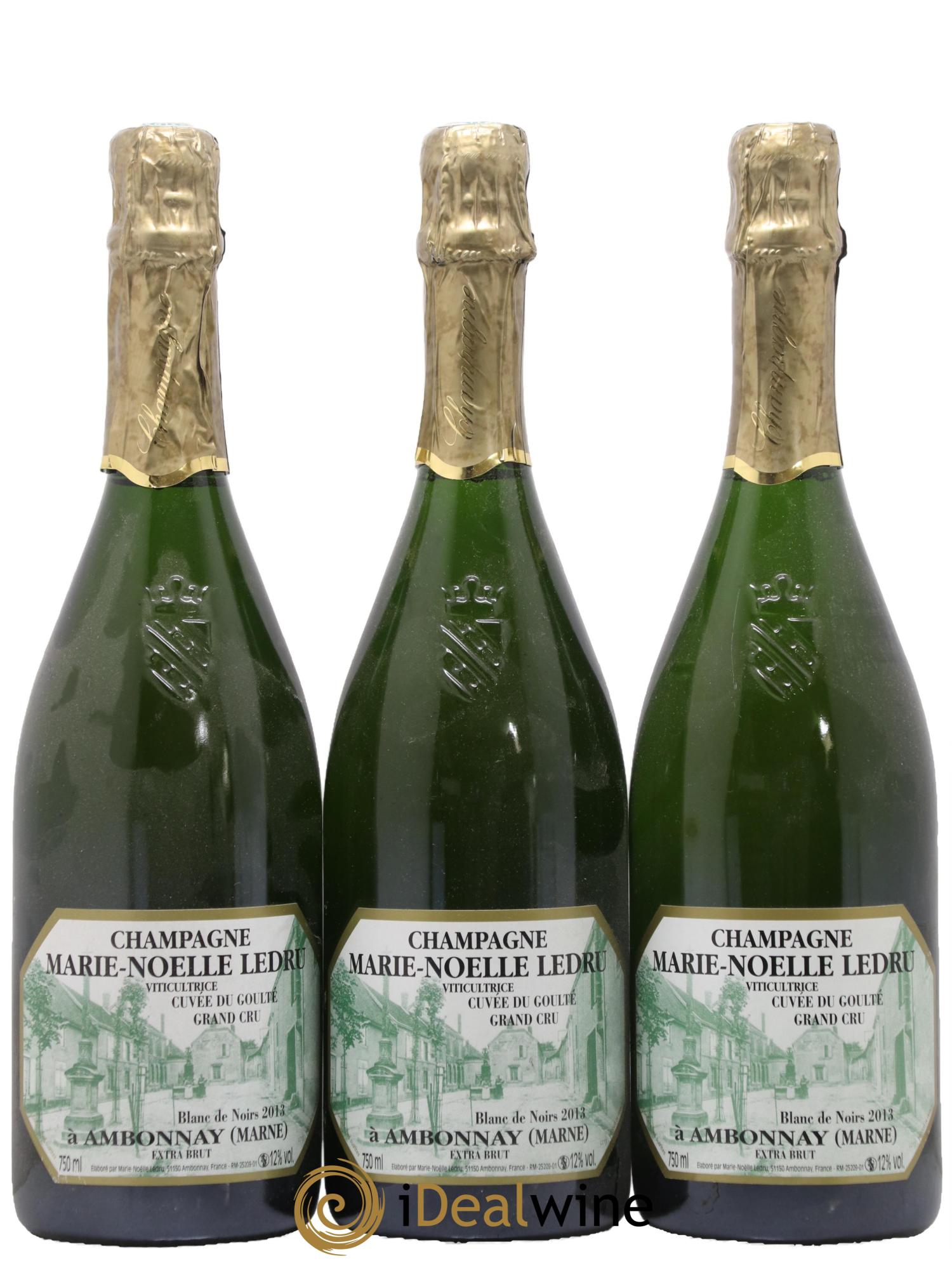 Cuvée du Goulté Blanc de Noirs Marie-Noëlle Ledru 2013 - Posten von 3 Flaschen - 0