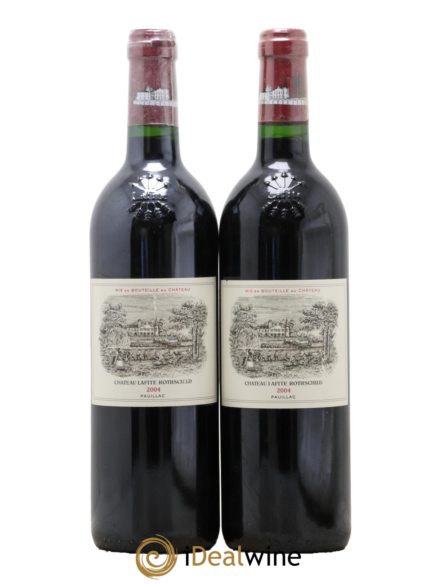 Château Lafite Rothschild 1er Grand Cru Classé 2004 - Lotto di 2 bottiglie - 0