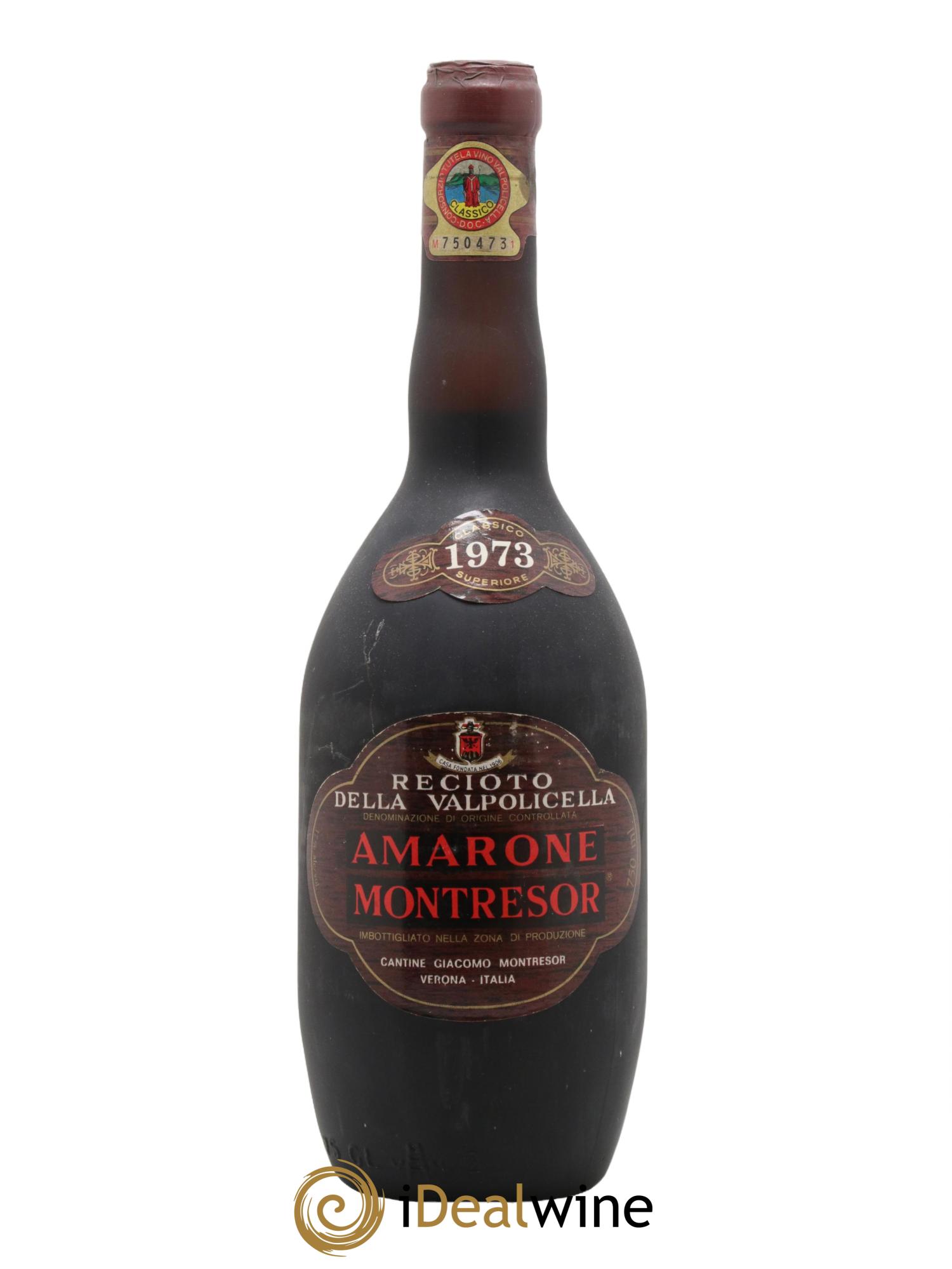 Amarone della Valpolicella DOC Superiore Montresor 1973 - Lot de 1 bouteille - 0