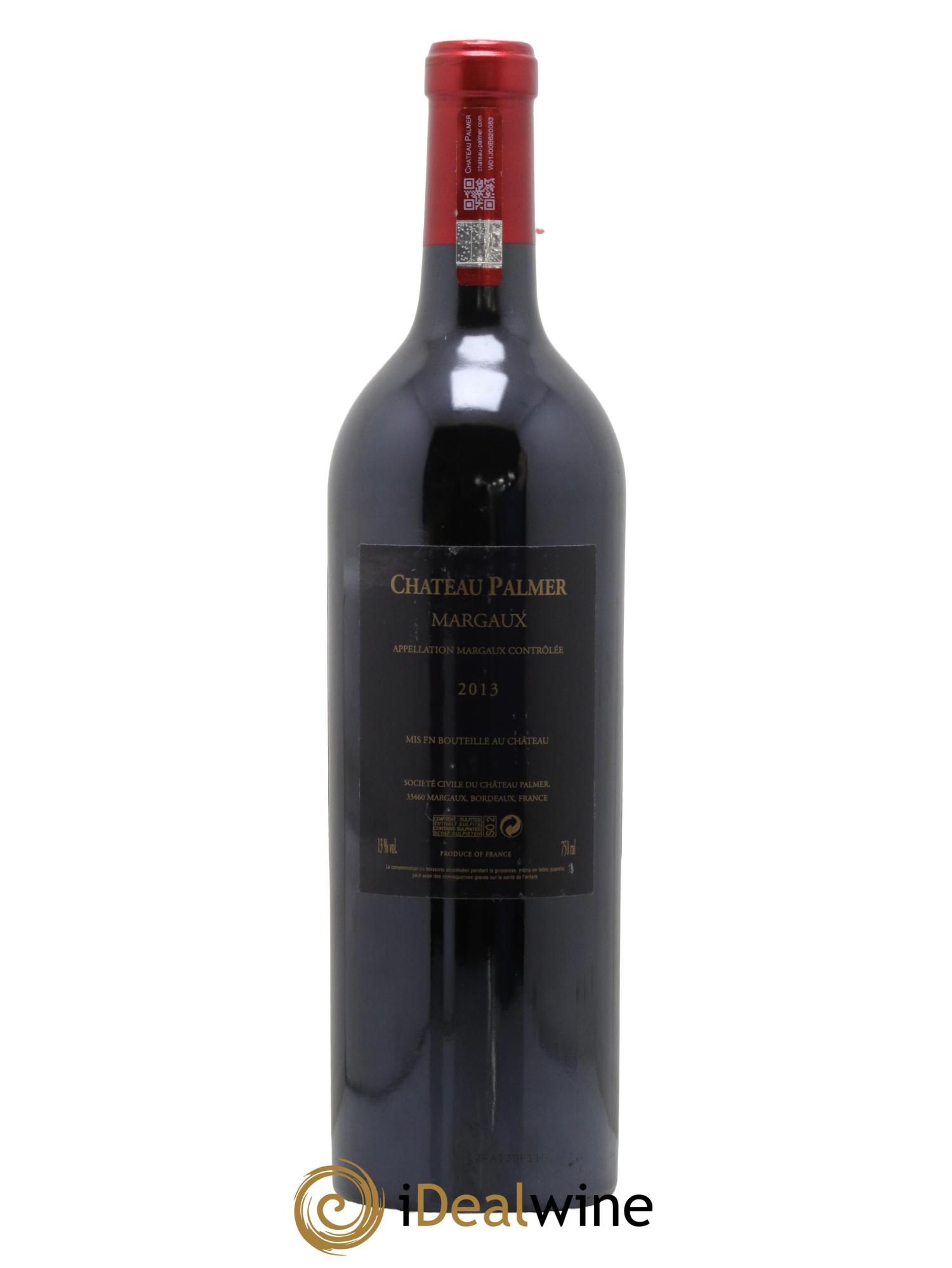 Château Palmer 3ème Grand Cru Classé 2013 - Lot of 1 bottle - 1