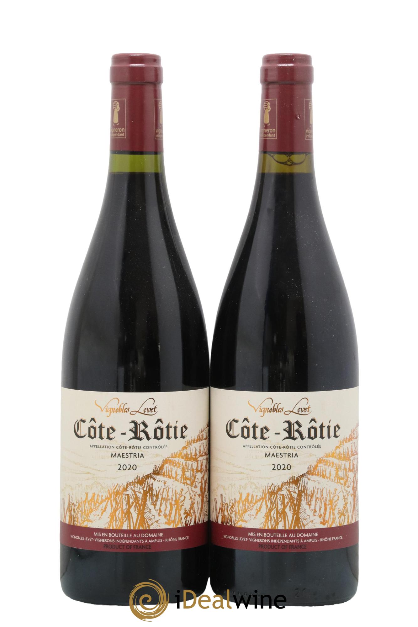 Côte-Rôtie Maestria Vignobles Levet 2020 - Lot of 2 bottles - 0