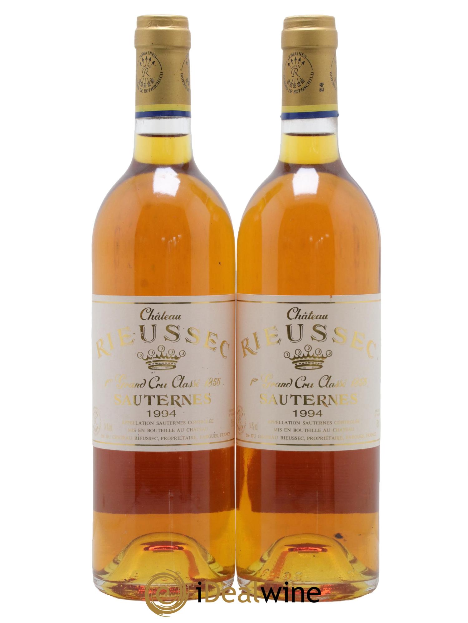 Château Rieussec 1er Grand Cru Classé 1994 - Posten von 2 Flaschen - 0