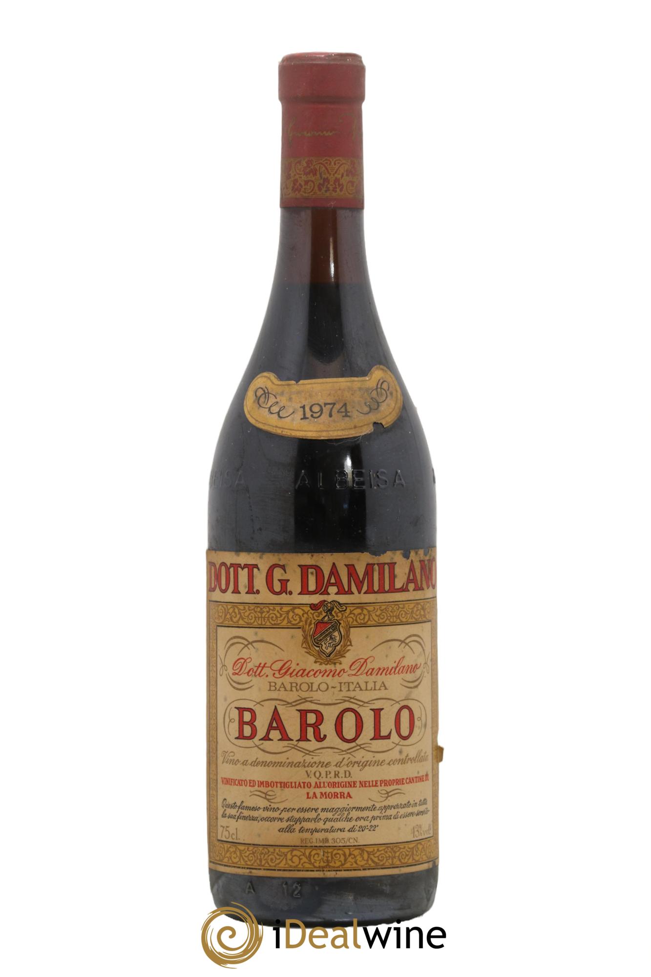 Barolo DOCG Daminalo 1974 - Posten von 1 Flasche - 0