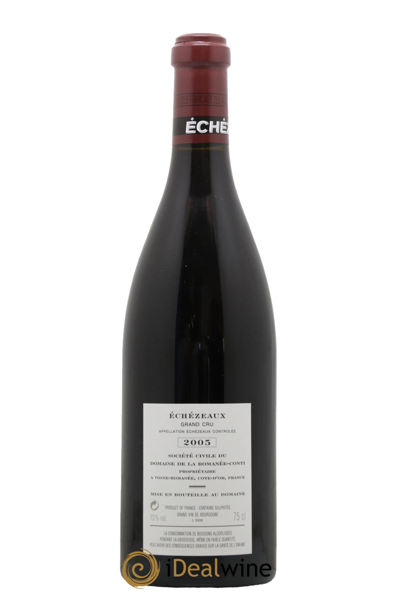 Echezeaux Grand Cru Domaine de la Romanée-Conti 2005 - Lot de 1 bouteille - 1