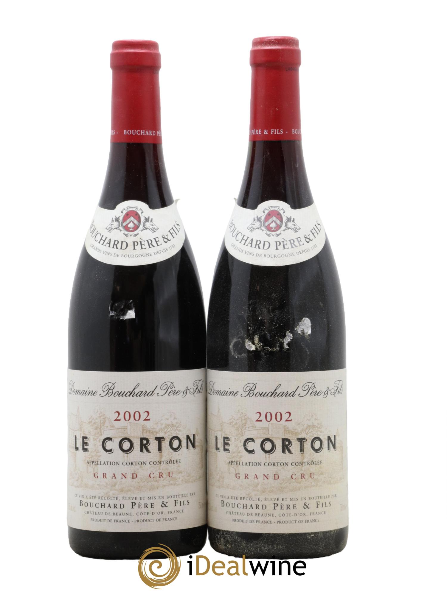 Corton Le Corton Bouchard Père & Fils 2002 - Lotto di 2 bottiglie - 0