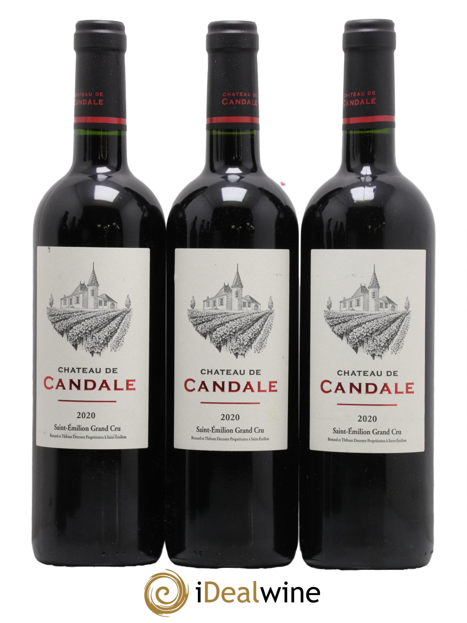 Saint-Émilion Grand Cru Chateau de Candale 2020 - Lot de 6 bouteilles - 1