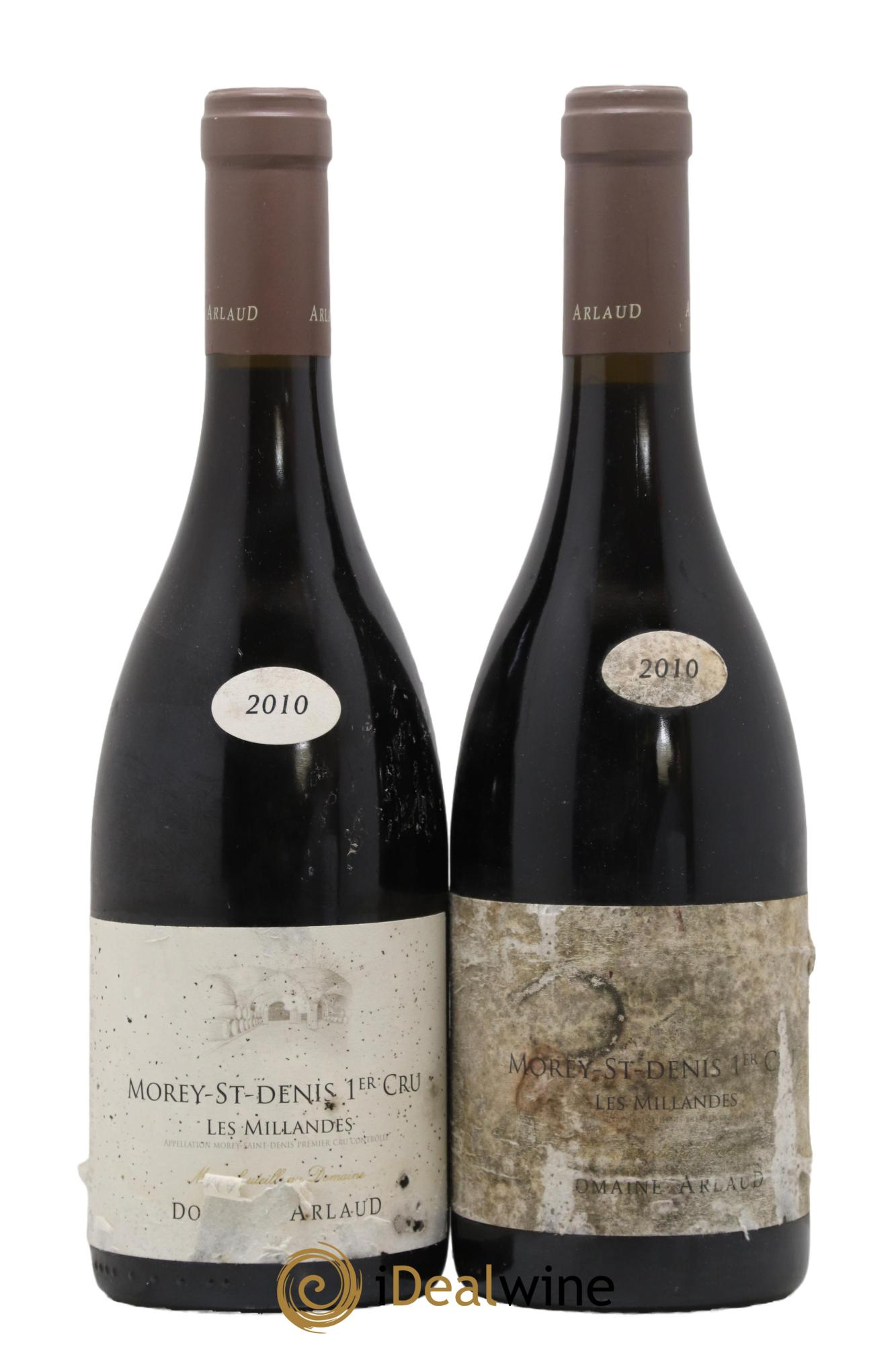 Morey Saint-Denis 1er Cru Les Millandes Arlaud  2010 - Lot of 2 bottles - 0