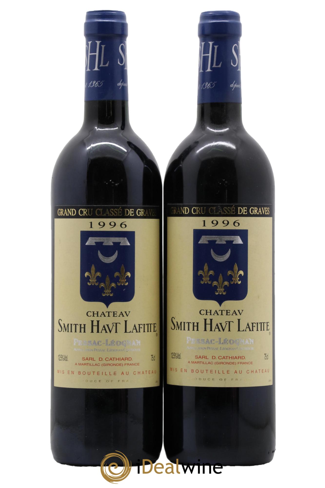 Château Smith Haut Lafitte Cru Classé de Graves 1996 - Lot of 2 bottles - 0