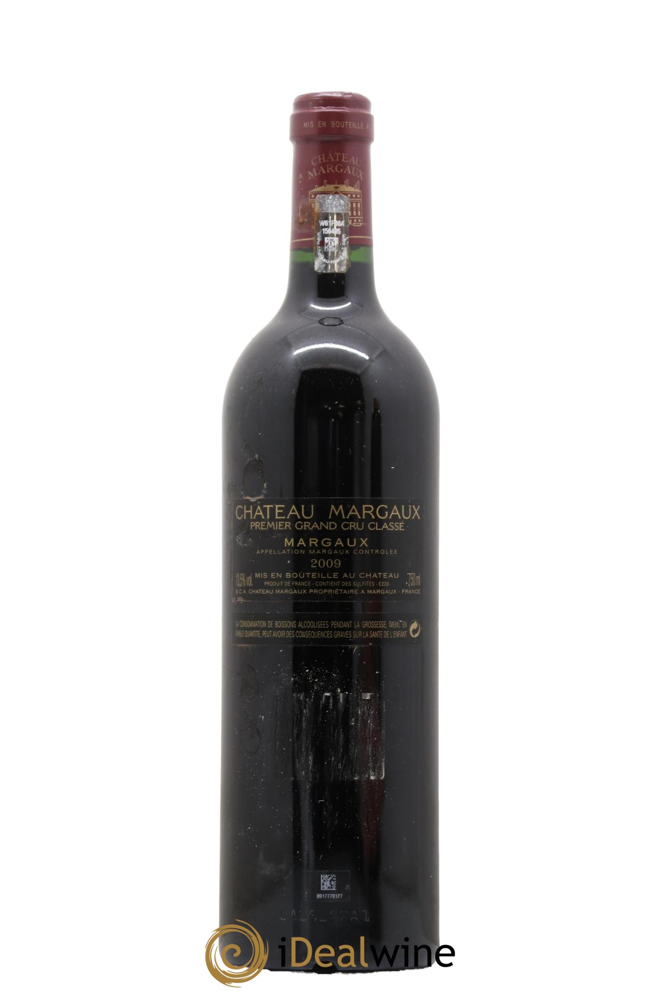 Château Margaux 1er Grand Cru Classé 2009 - Lot de 1 bouteille - 1