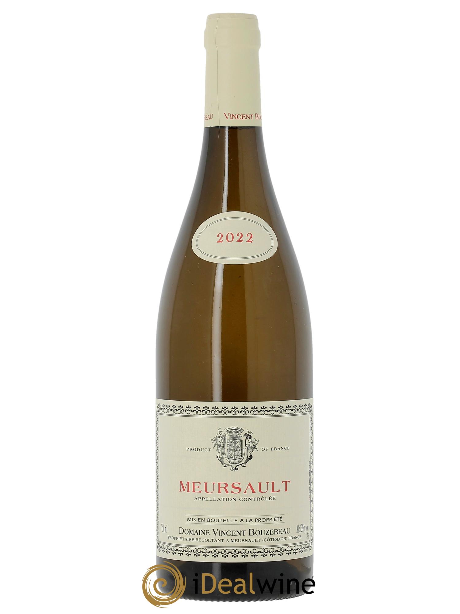 Meursault Vincent Bouzereau (Domaine)  2022 - Lot of 1 bottle - 0