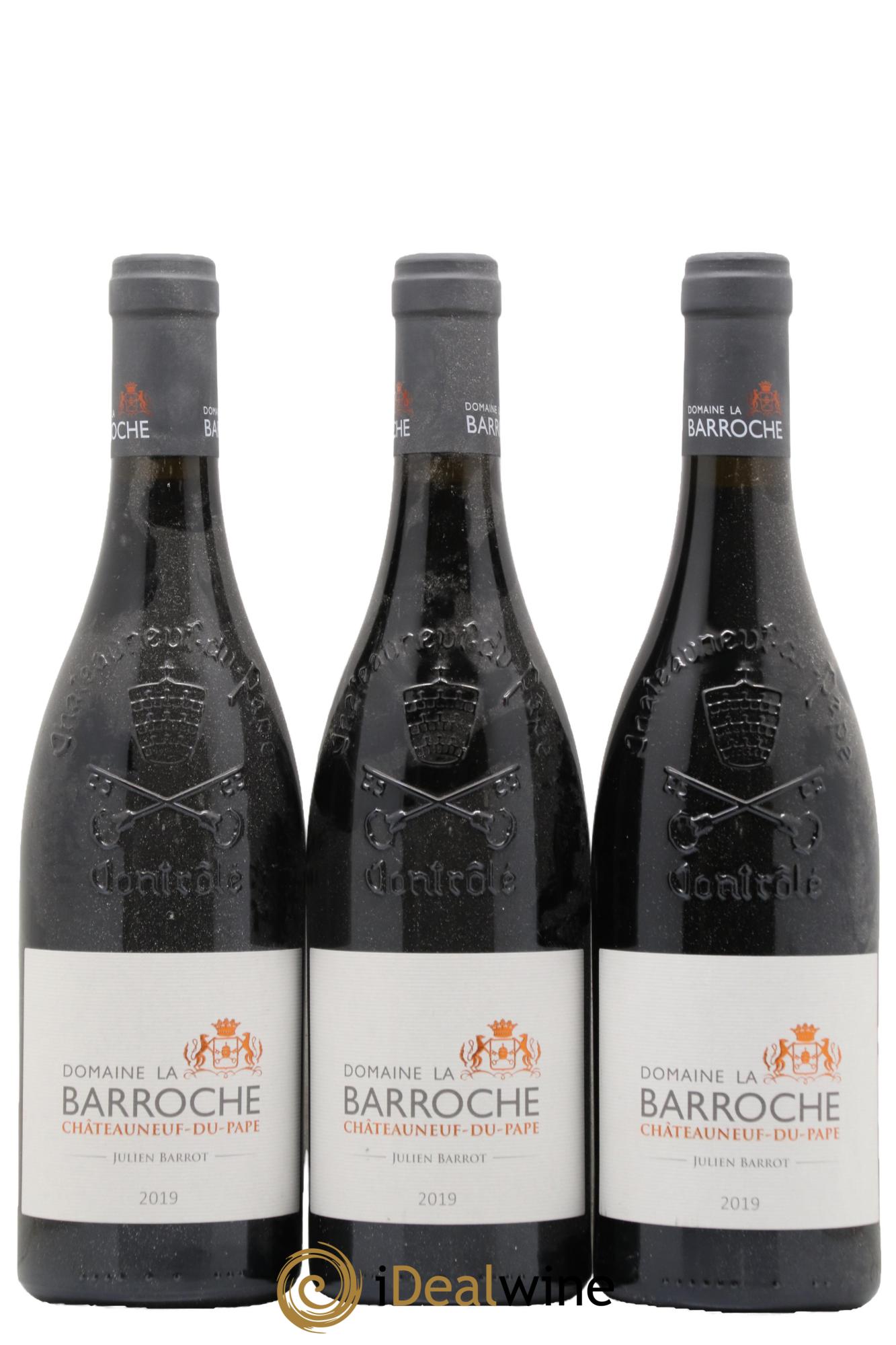 Châteauneuf-du-Pape La Barroche (Domaine de) Julien Barrot 2019 - Lot of 3 bottles - 0