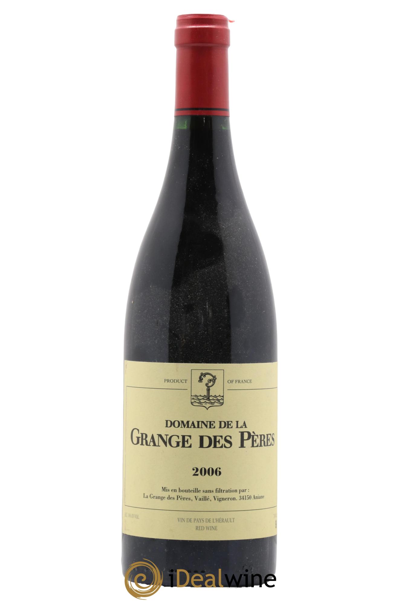 IGP Pays d'Hérault Grange des Pères Laurent Vaillé 2006 - Lot de 1 bouteille - 0