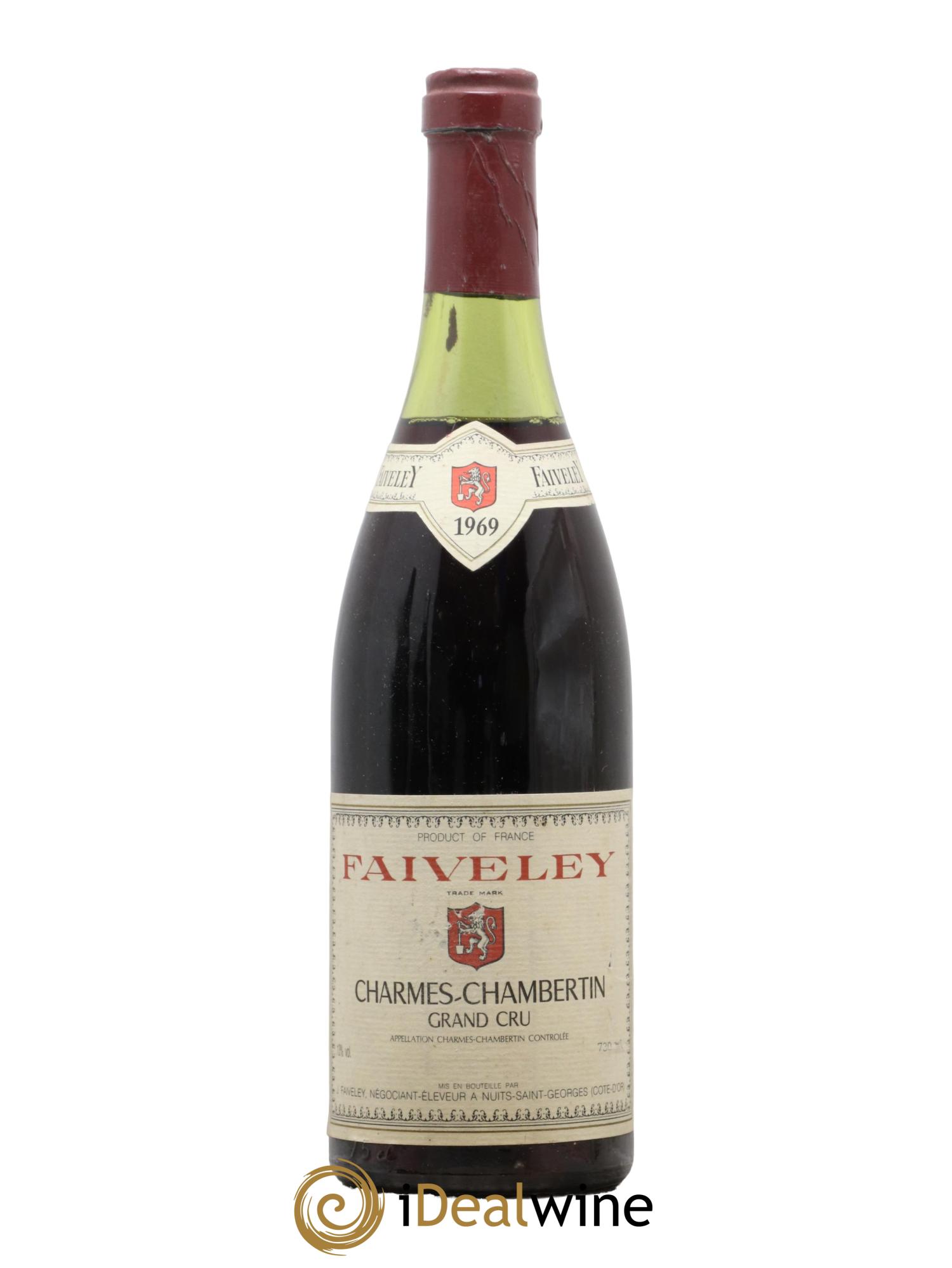 Charmes-Chambertin Grand Cru Faiveley 1969 - Posten von 1 Flasche - 0