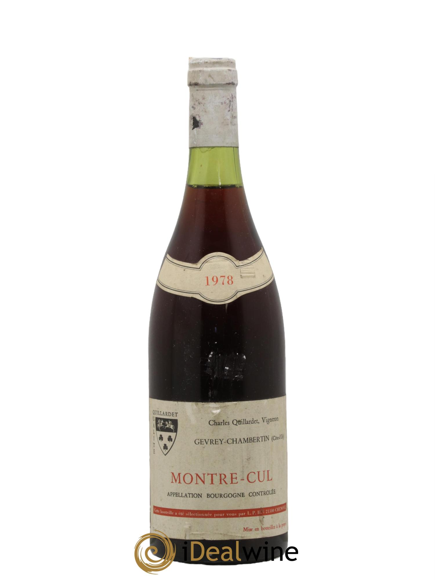 Gevrey-Chambertin Montre Cul Domaine Quillardet 1978 - Lotto di 1 bottiglia - 0