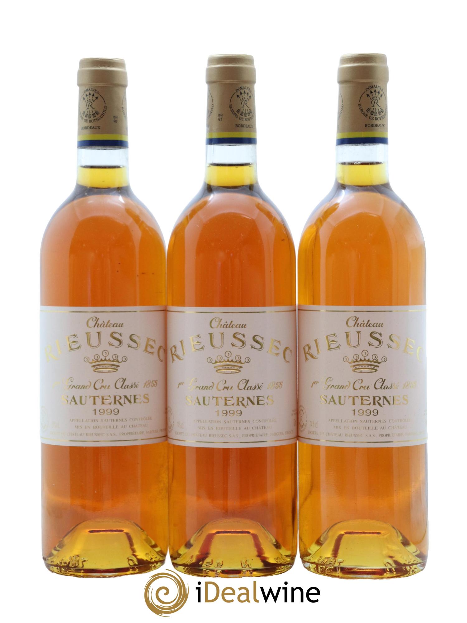 Château Rieussec 1er Grand Cru Classé 1999 - Posten von 3 Flaschen - 0