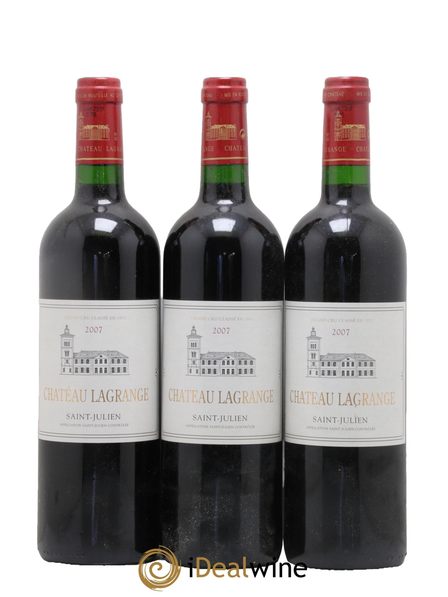 Château Lagrange 3ème Grand Cru Classé 2007 - Posten von 3 Flaschen - 0