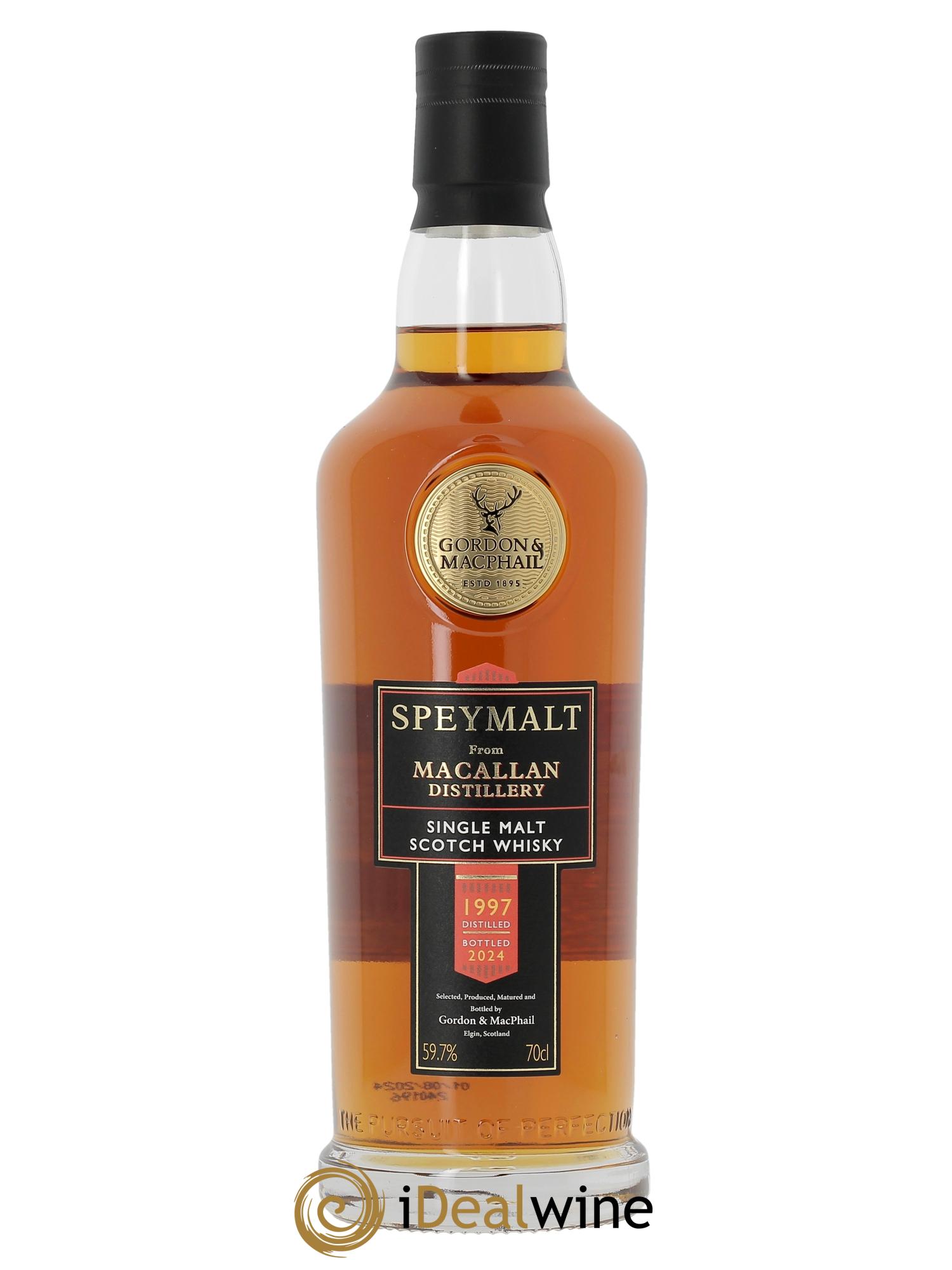 Whisky Gordon & Macphail Speymalt from Macallan 27 ans 2nd Fill Sherry Hogshead Foundations  1997 - Posten von 1 Flasche - 1