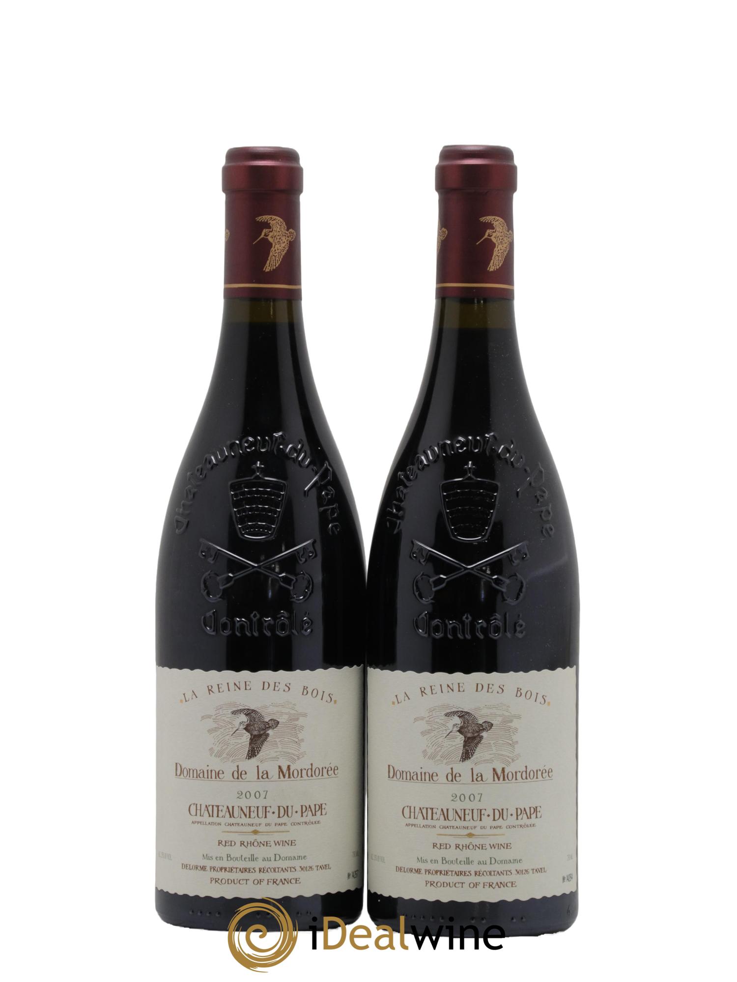 Châteauneuf-du-Pape  Cuvée de la Reine des Bois La Mordorée (Domaine de) 2007 - Lotto di 2 bottiglie - 0