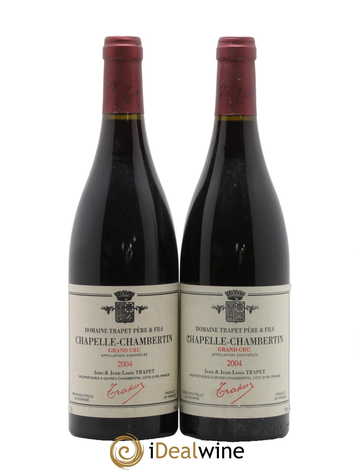 Chapelle-Chambertin Grand Cru Domaine Trapet 2004 - Lot de 2 bouteilles - 0