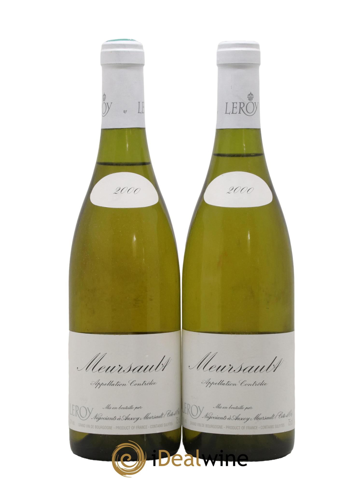 Meursault Leroy SA 2000 - Lot de 2 bouteilles - 0