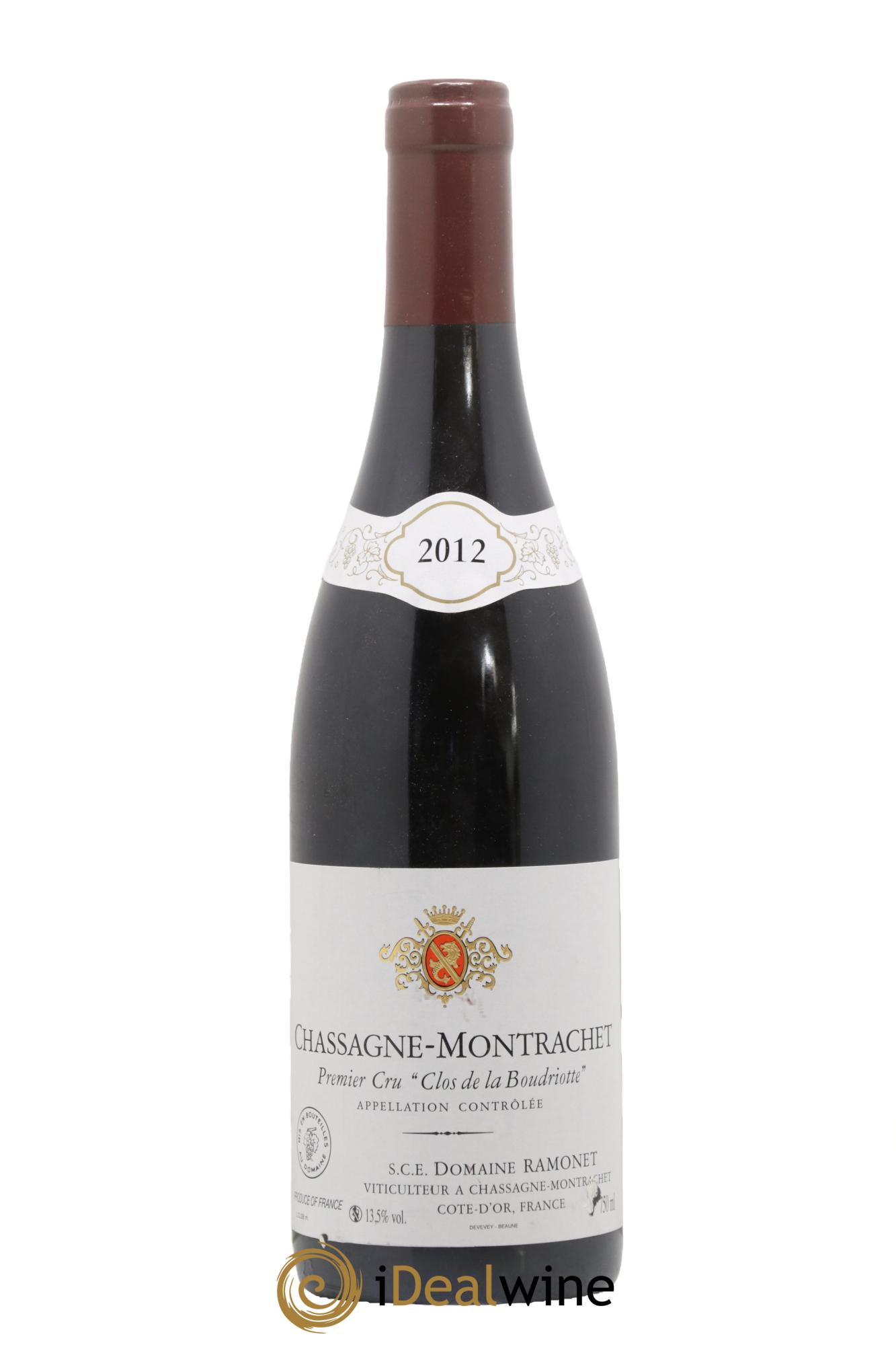 Chassagne-Montrachet 1er Cru Clos de la Boudriotte Ramonet (Domaine) 2012 - Posten von 1 Flasche - 0