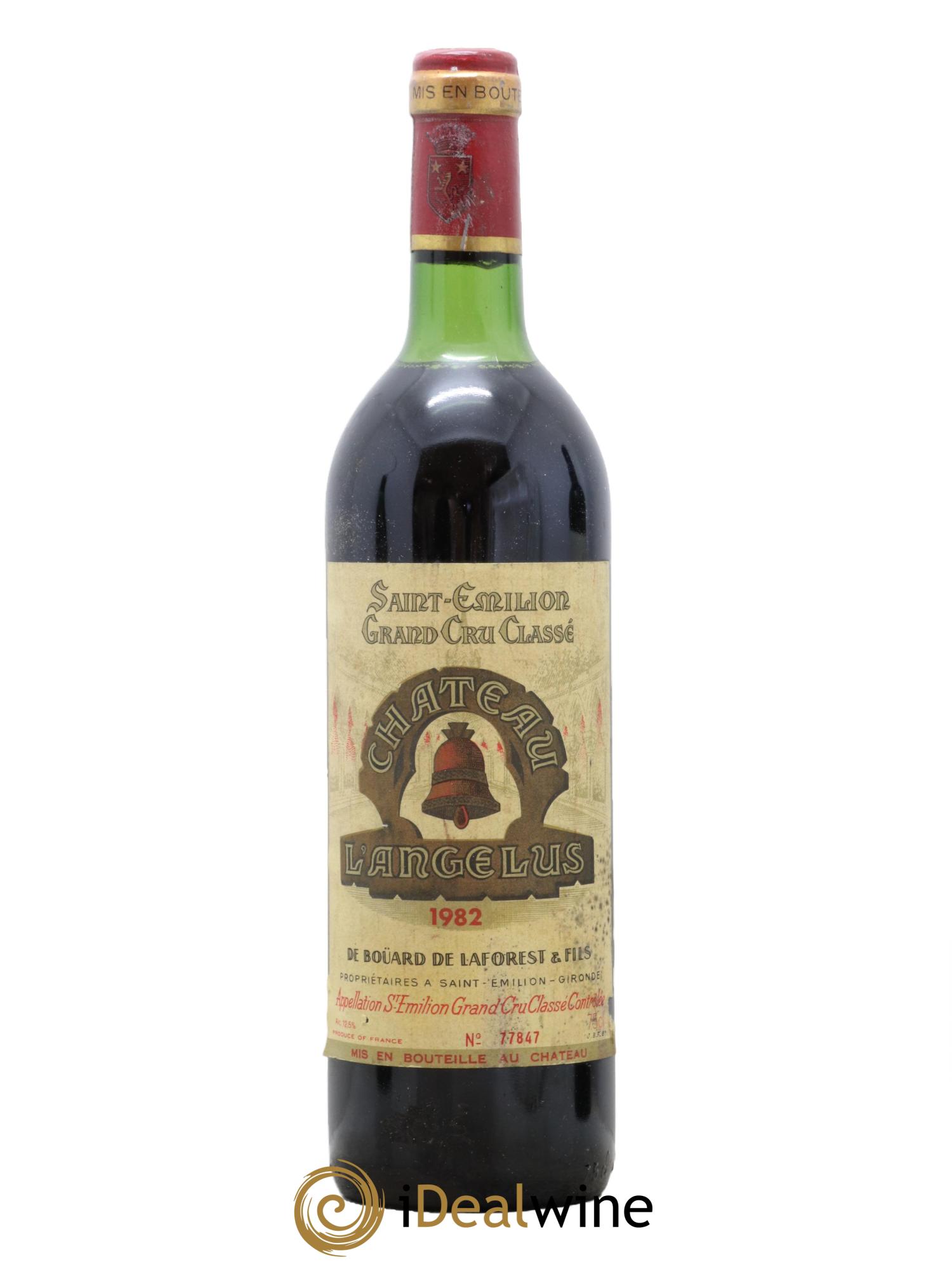 Château Angélus 1er Grand Cru Classé A 1982 - Lot de 1 bouteille - 0