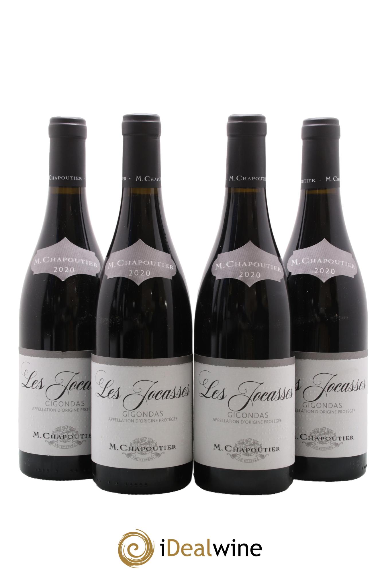 Gigondas Les Jocasses Chapoutier 2020 - Lot of 4 bottles - 0