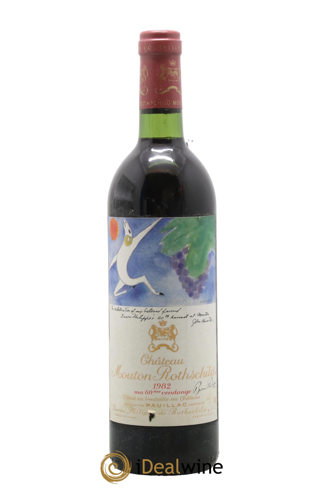 Château Mouton Rothschild 1er Grand Cru Classé 1982 - Posten von 1 Flasche - 0