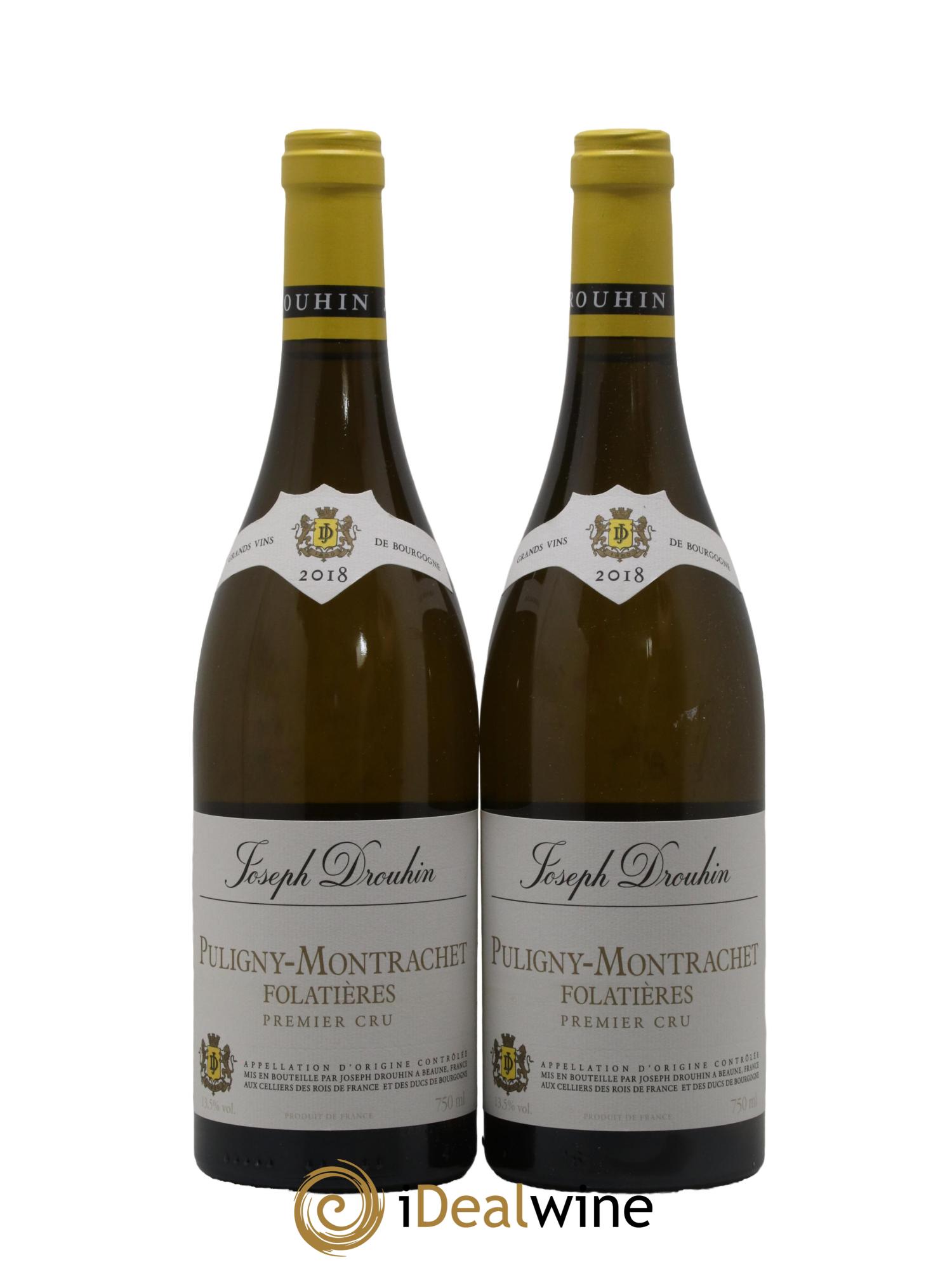 Puligny-Montrachet 1er Cru Folatières Joseph Drouhin 2018 - Posten von 2 Flaschen - 0