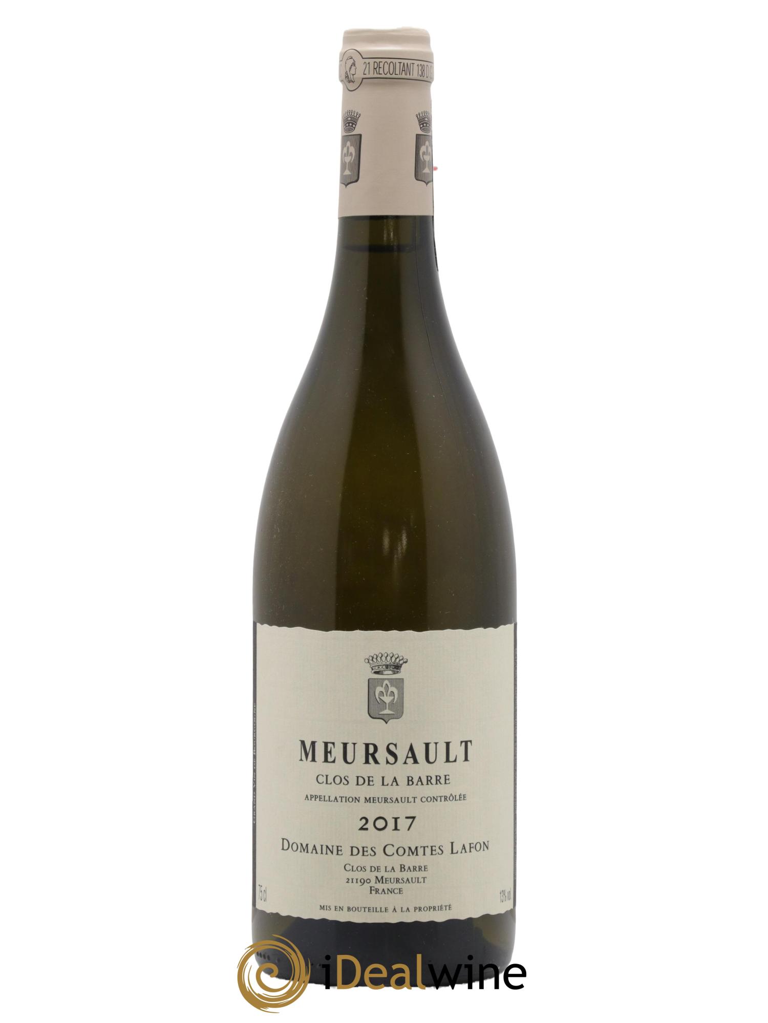 Meursault Clos de la Barre Comtes Lafon (Domaine des) 2017 - Lot de 1 bouteille - 0