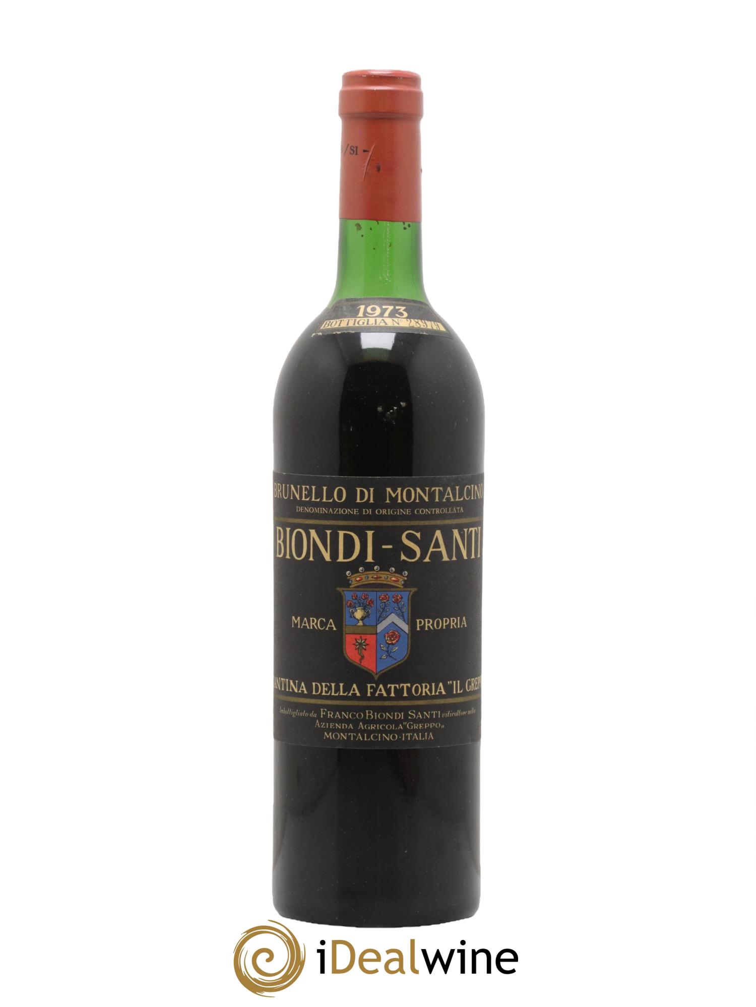 Brunello di Montalcino DOCG Biondi-Santi Tenuta Greppo 1973 - Lotto di 1 bottiglia - 0