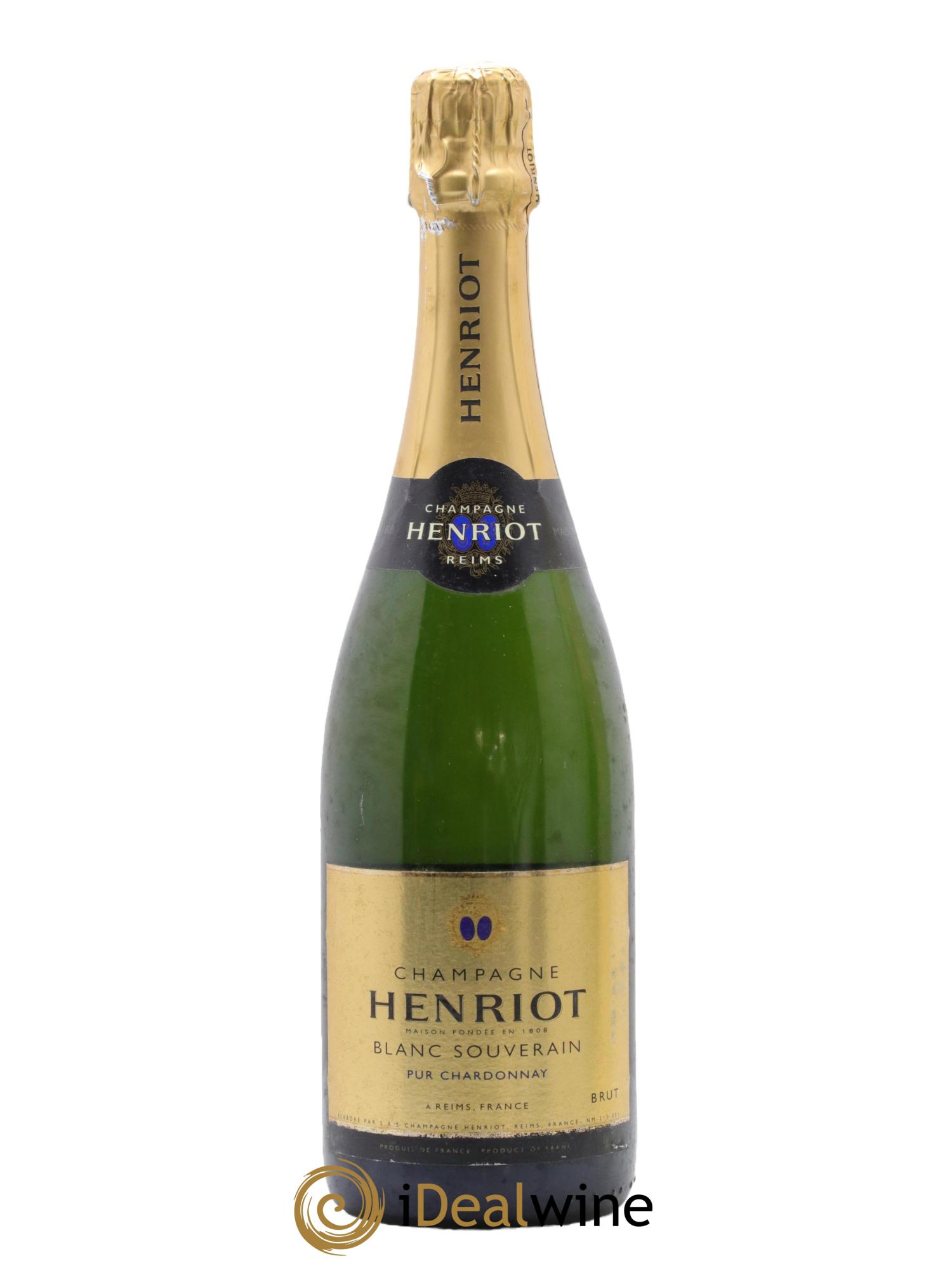 Champagne Blanc Souverain Pur Chardonnay Maison Henriot - Lot of 1 bottle - 1