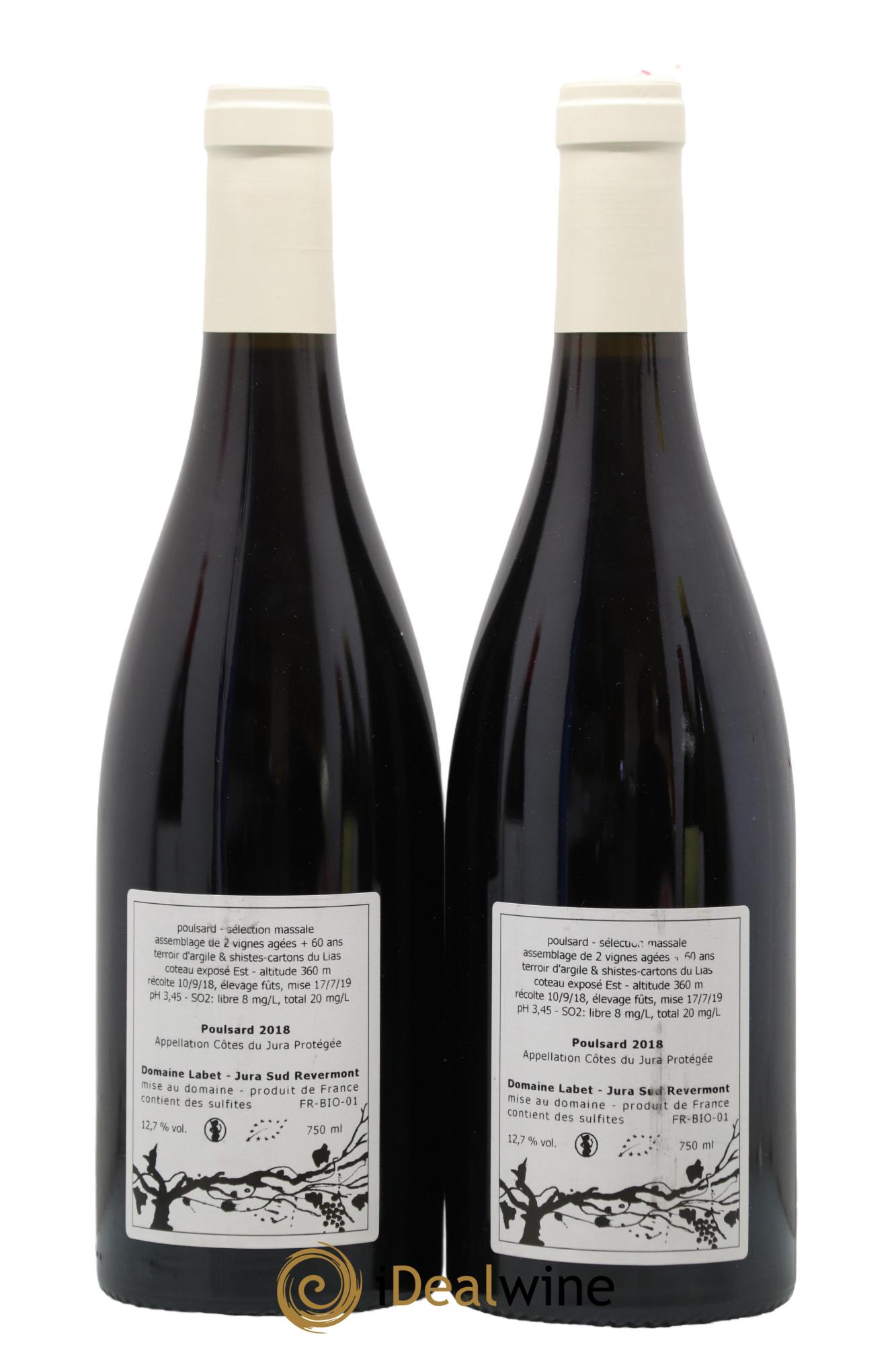 Côtes du Jura Poulsard Labet 2018 - Lot of 2 bottles - 1