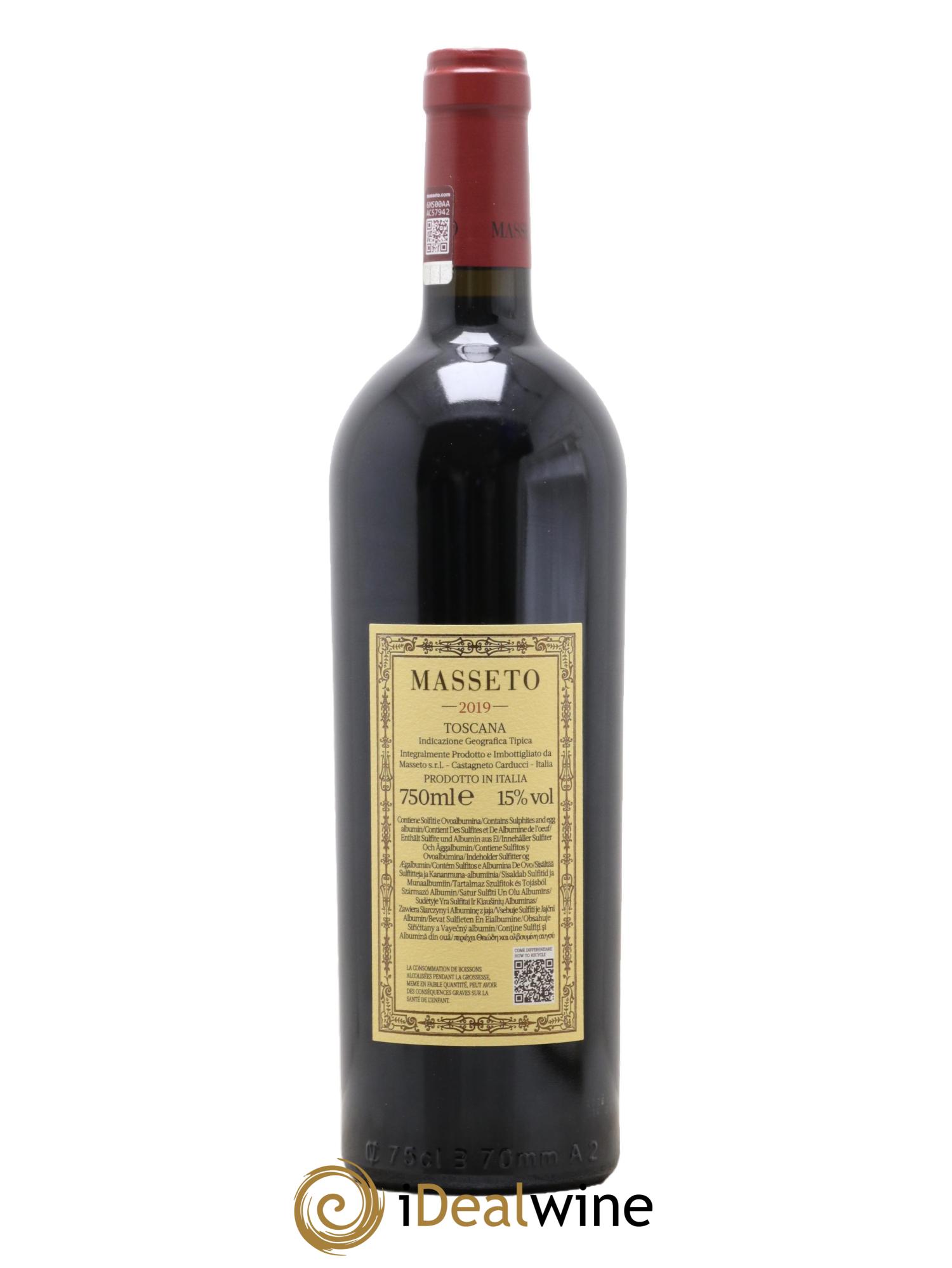 Toscana IGT Tenuta Dell'Ornellaia Masseto Frescobaldi 2019 - Lot de 1 bouteille - 2