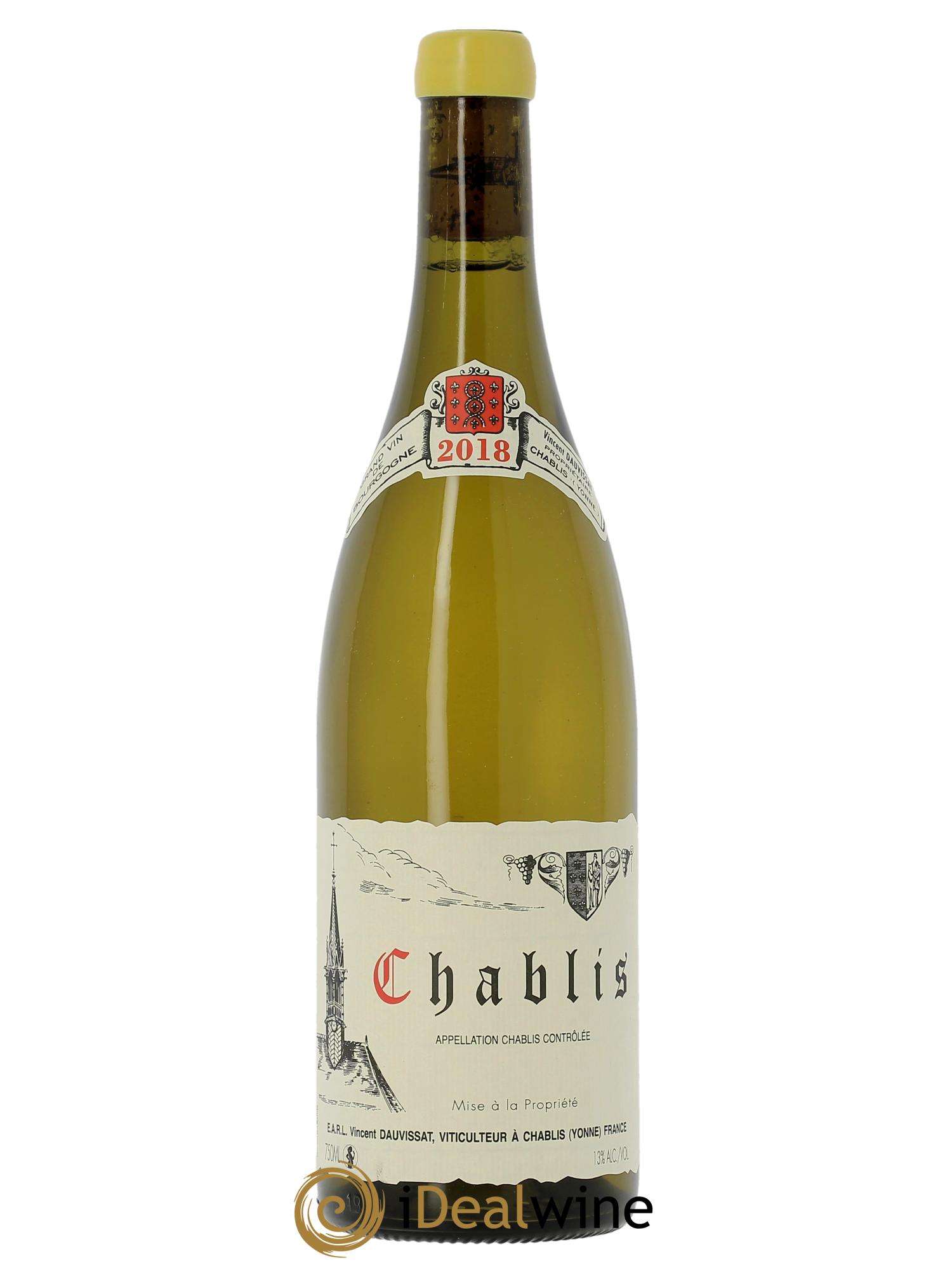 Chablis Vincent Dauvissat (Domaine)  2018 - Posten von 1 Flasche - 0